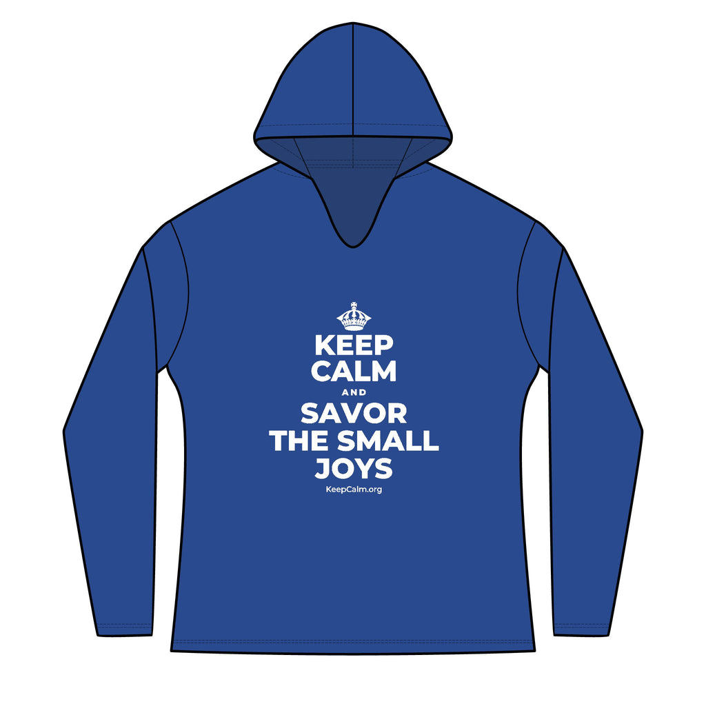 KEEP CALM AND SAVOR THE SMALL JOYS Women's Long Sleeve Hoodie