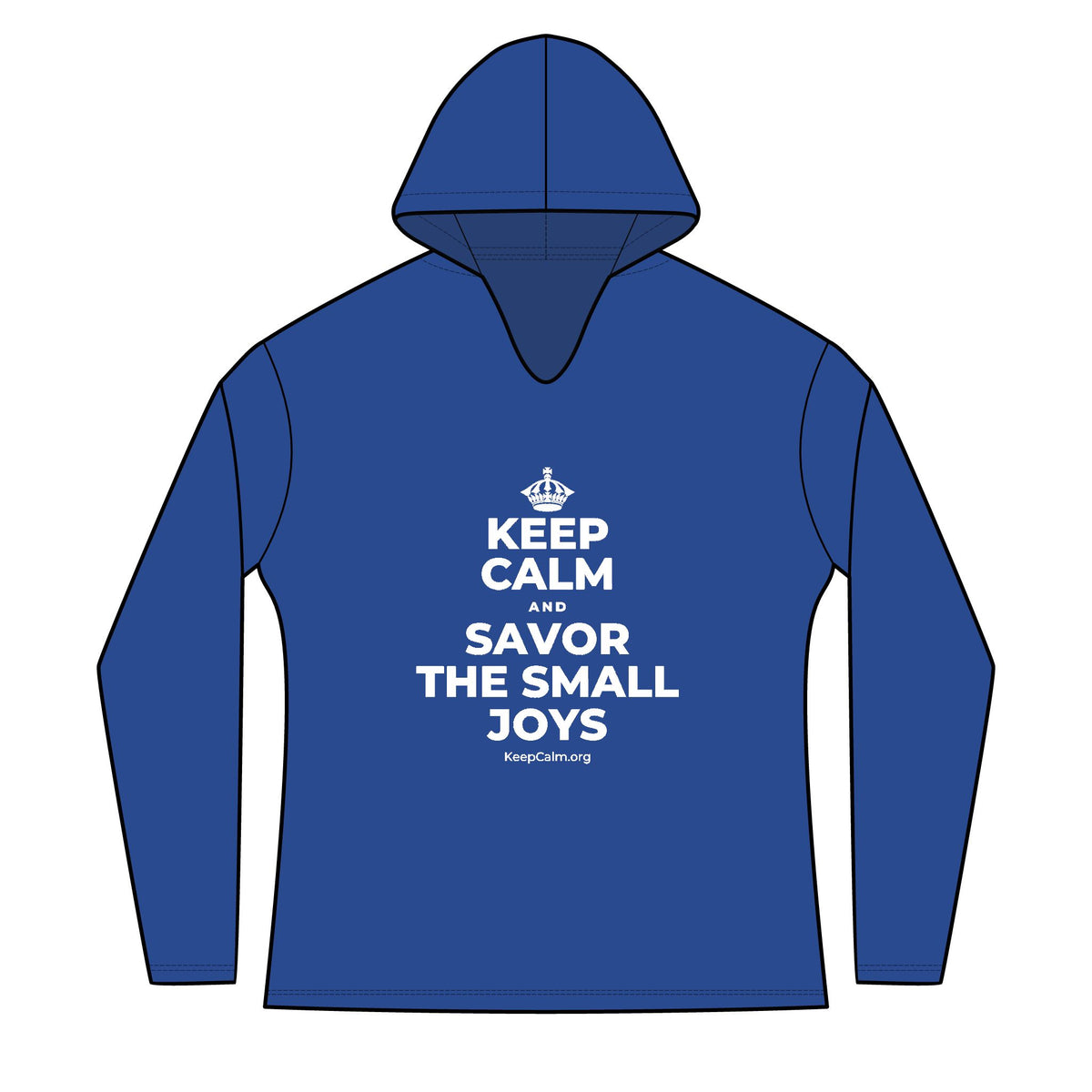KEEP CALM AND SAVOR THE SMALL JOYS Women's Long Sleeve Hoodie