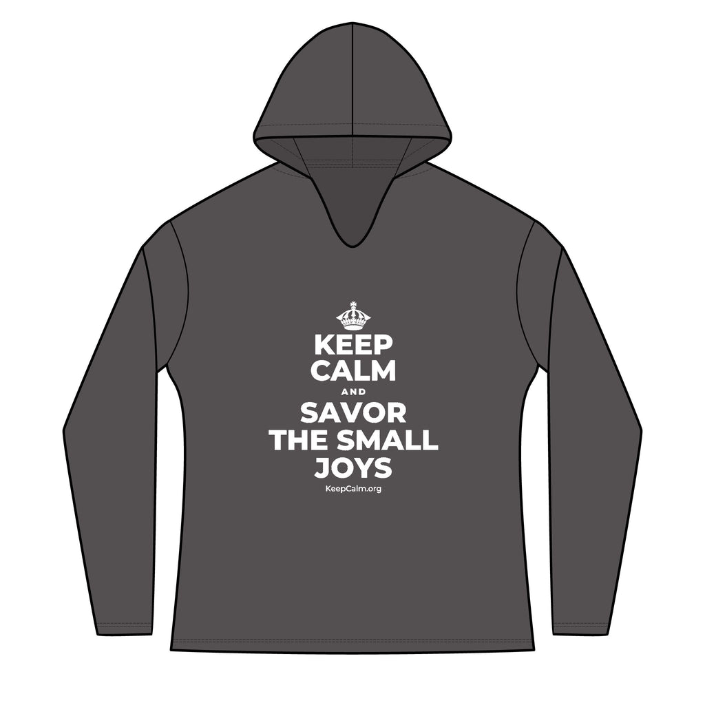 KEEP CALM AND SAVOR THE SMALL JOYS Women's Long Sleeve Hoodie