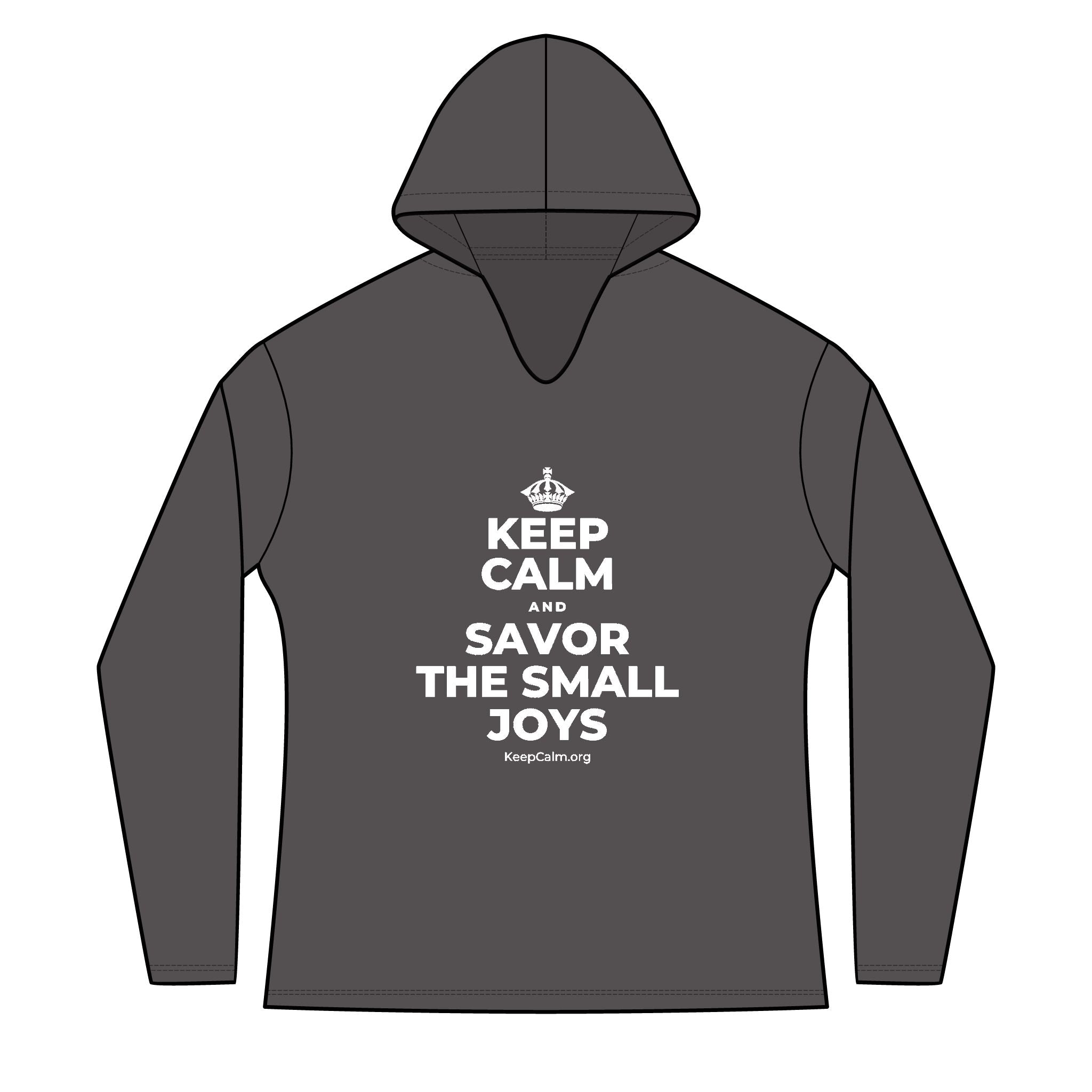 KEEP CALM AND SAVOR THE SMALL JOYS Women's Long Sleeve Hoodie
