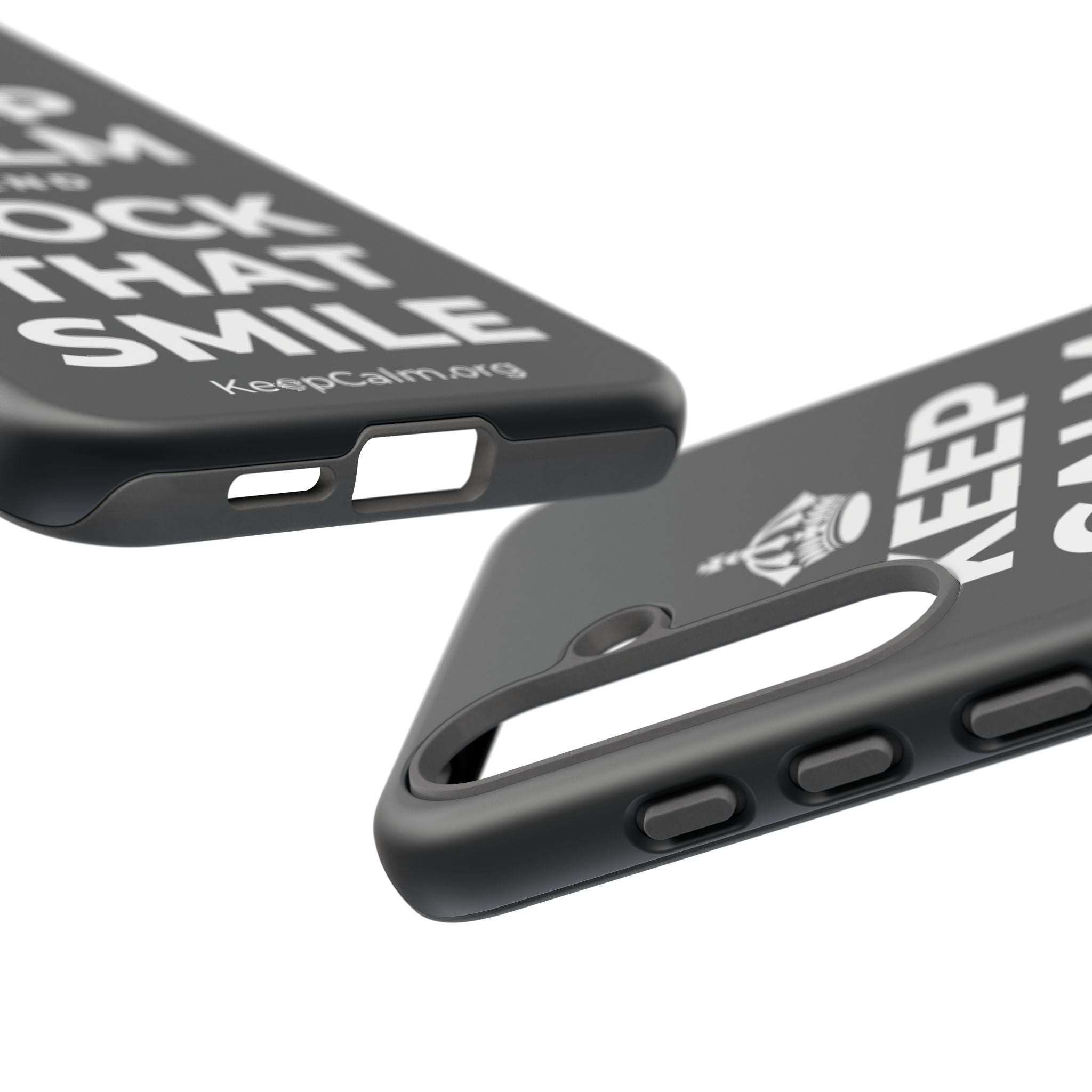 KEEP CALM AND ROCK THAT SMILE Phone Case (Dark)