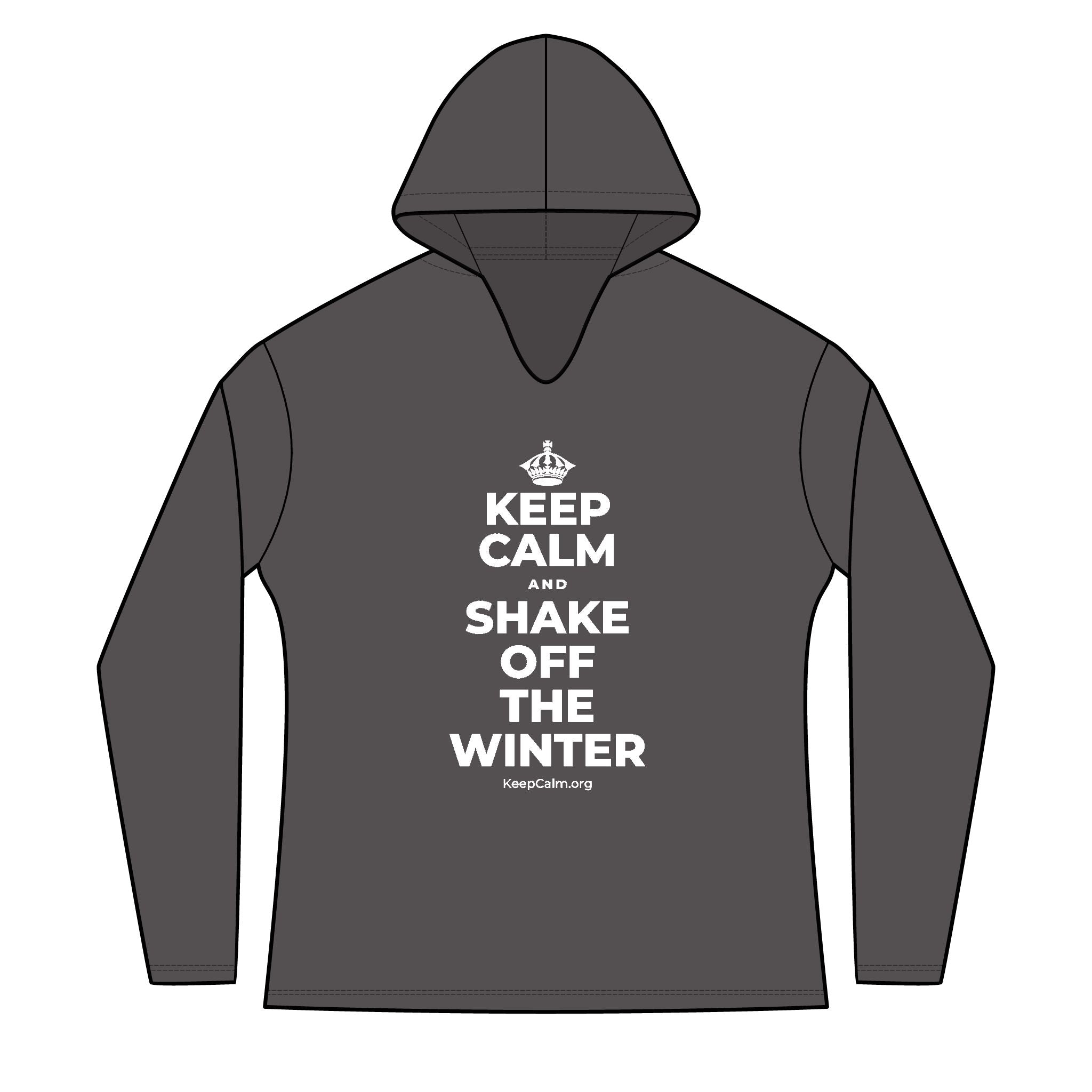 KEEP CALM AND SHAKE OFF THE WINTER Women's Long Sleeve Hoodie