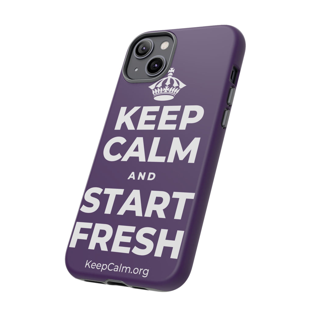 KEEP CALM AND START FRESH Phone Case