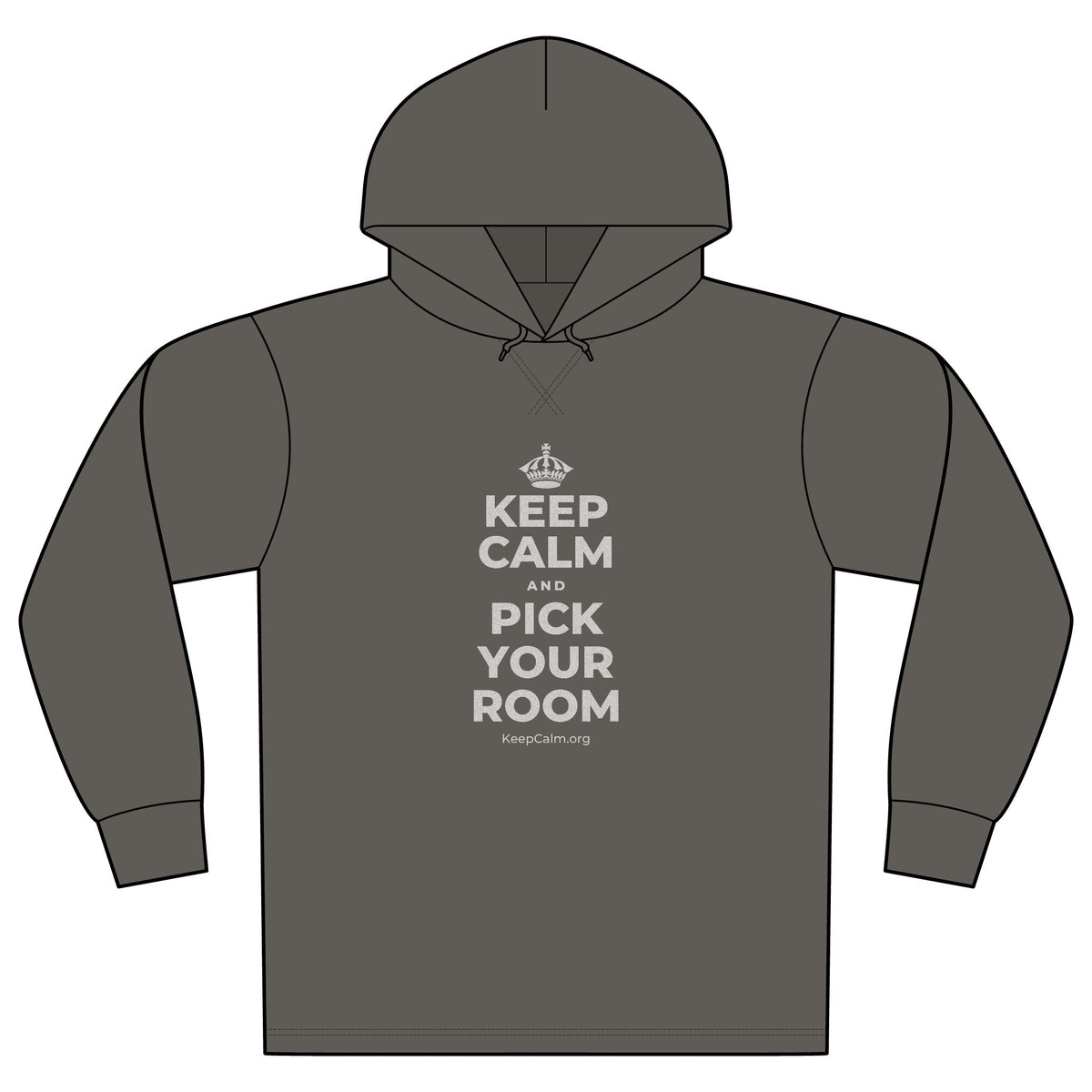 KEEP CALM AND PICK YOUR ROOM Organic Hoodie Tee