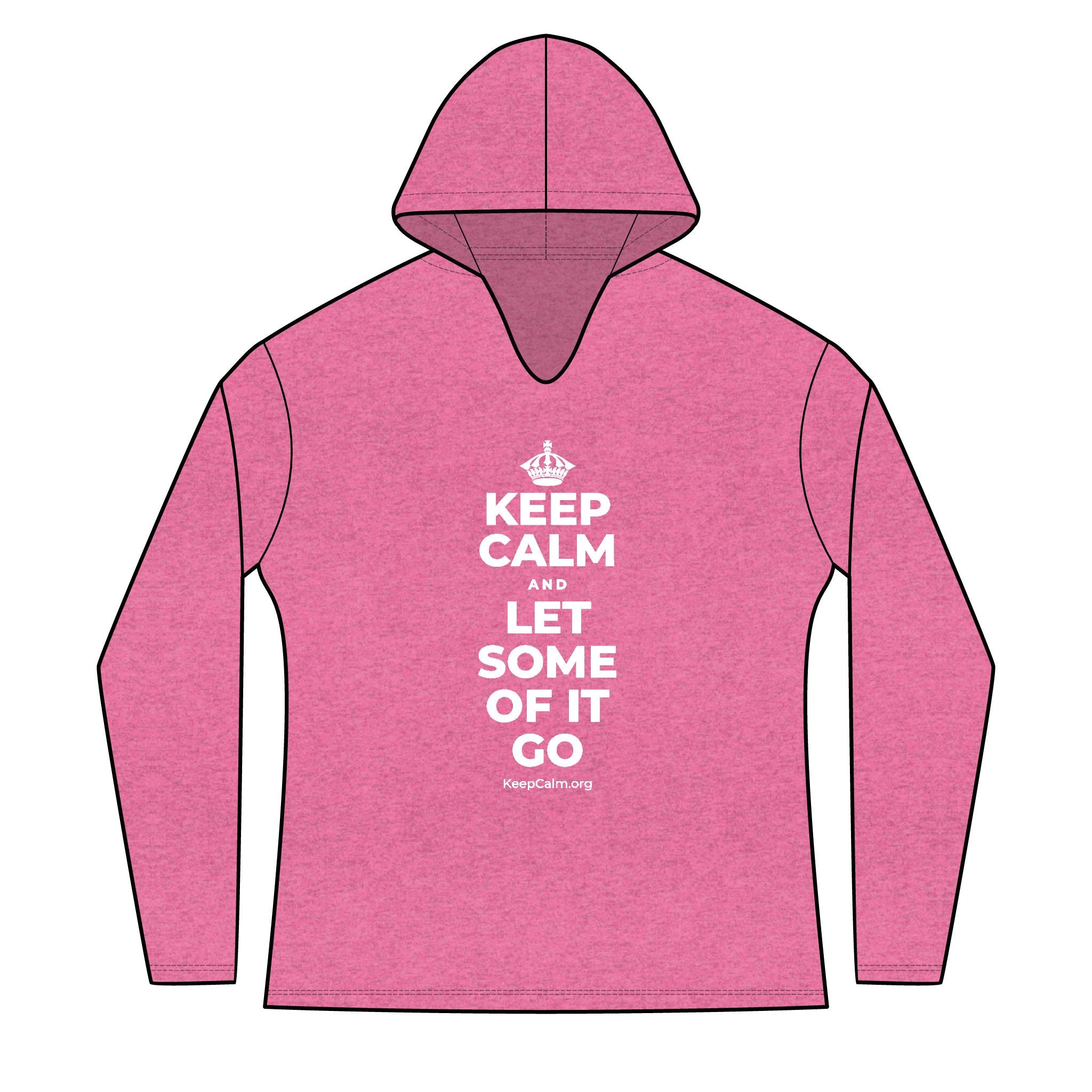 KEEP CALM AND LET SOME OF IT GO Women's Long Sleeve Hoodie