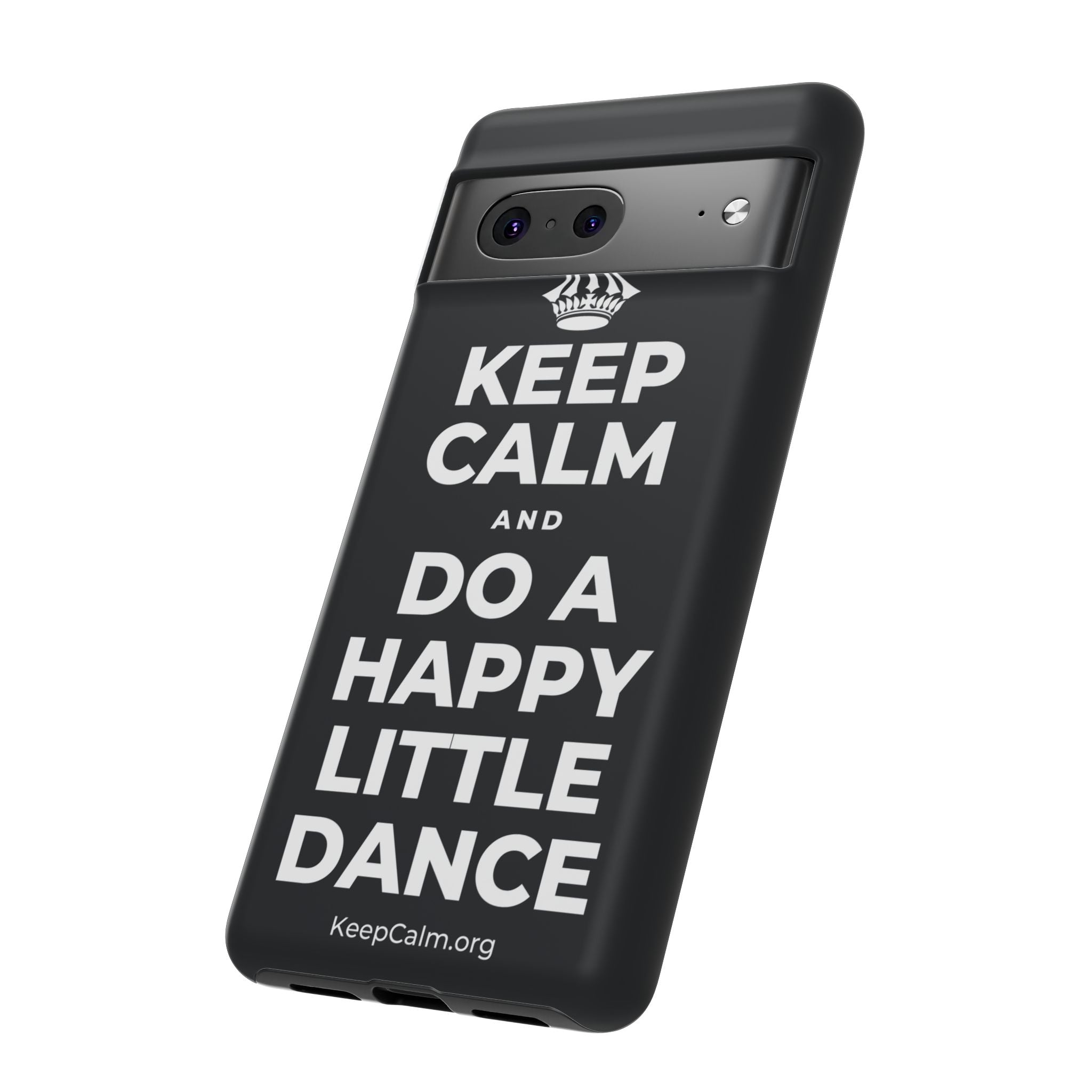 KEEP CALM AND DO A HAPPY LITTLE DANCE Phone Case (Dark)