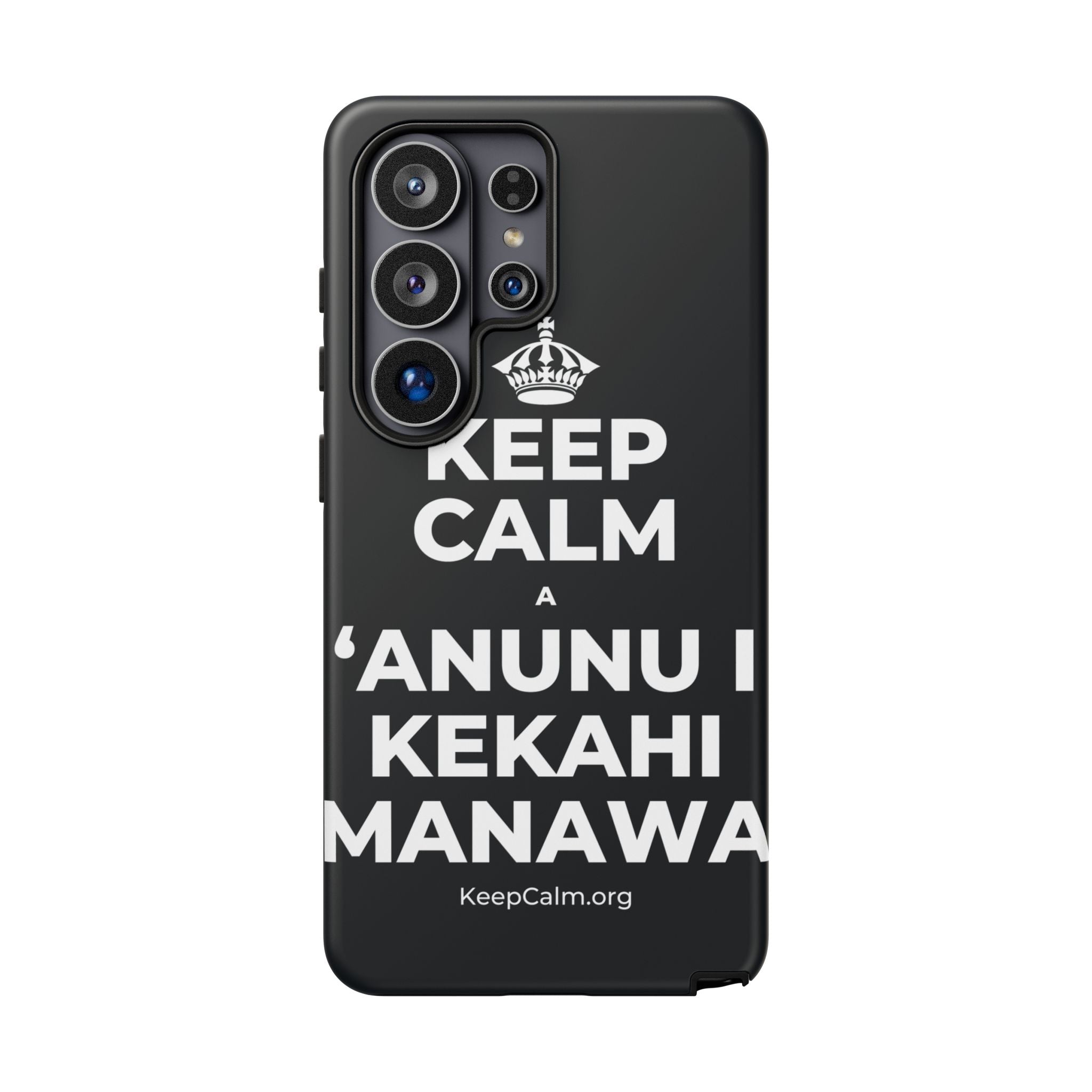 KEEP CALM A ʻANUNU I KEKAHI MANAWA Phone Case (Dark)