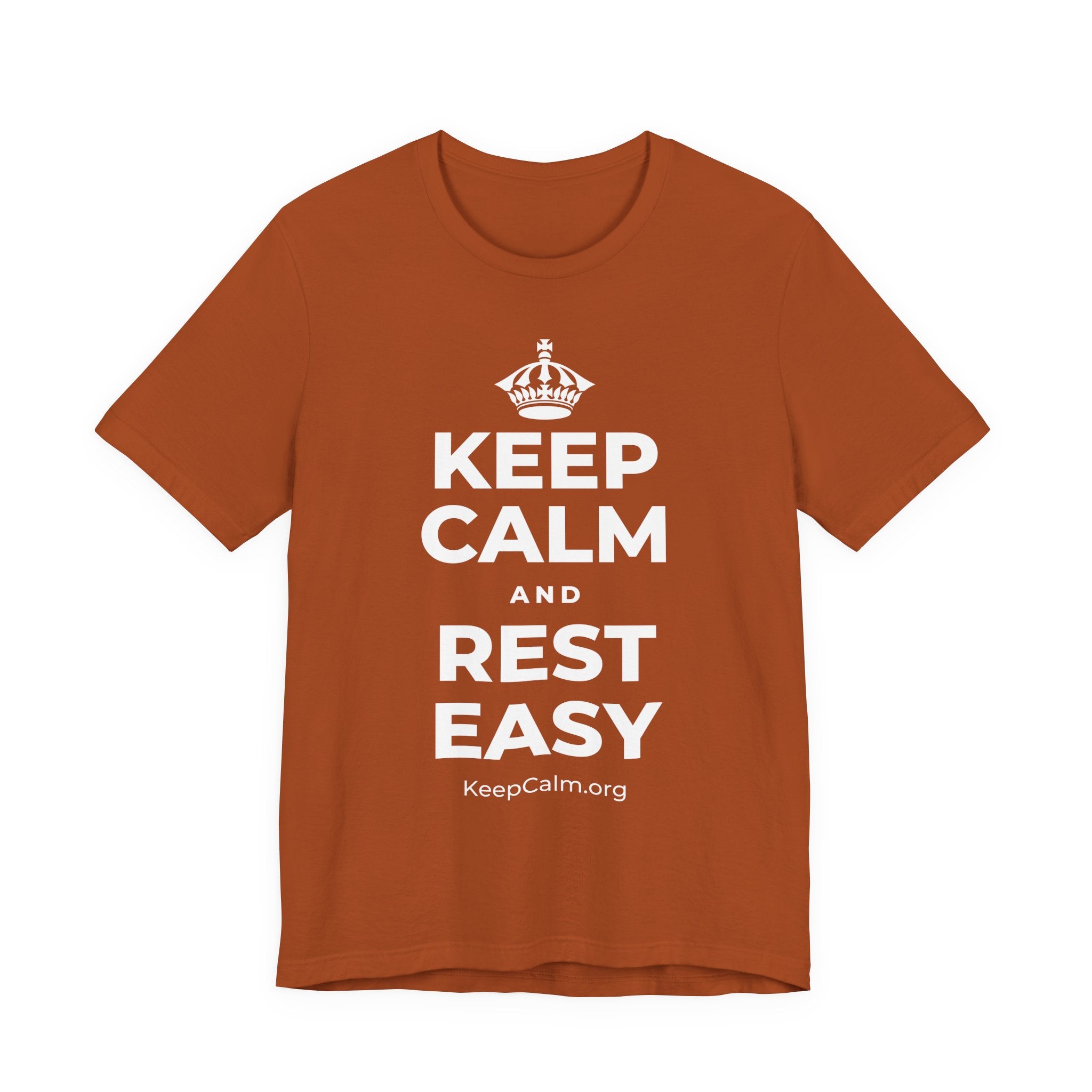 KEEP CALM AND REST EASY T-Shirt (Military Green–Autumn)