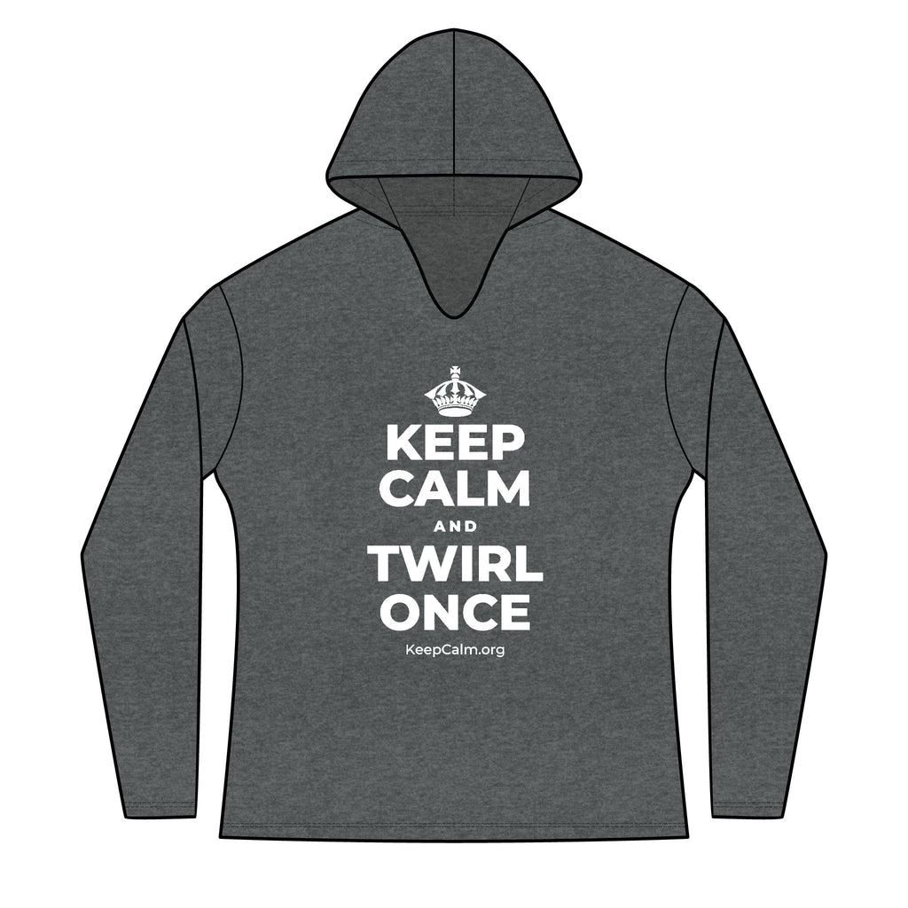 KEEP CALM AND TWIRL ONCE Women's Long Sleeve Hoodie