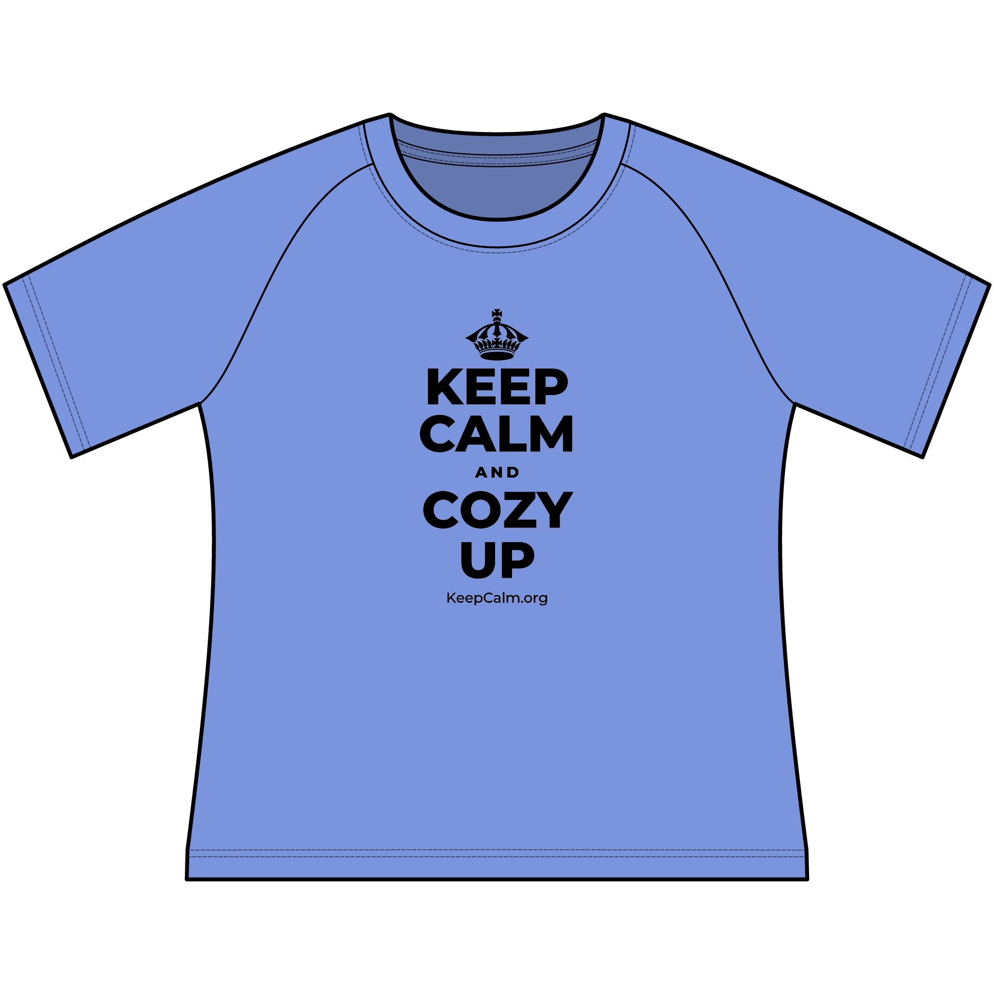 KEEP CALM AND COZY UP Women's Raglan Tee