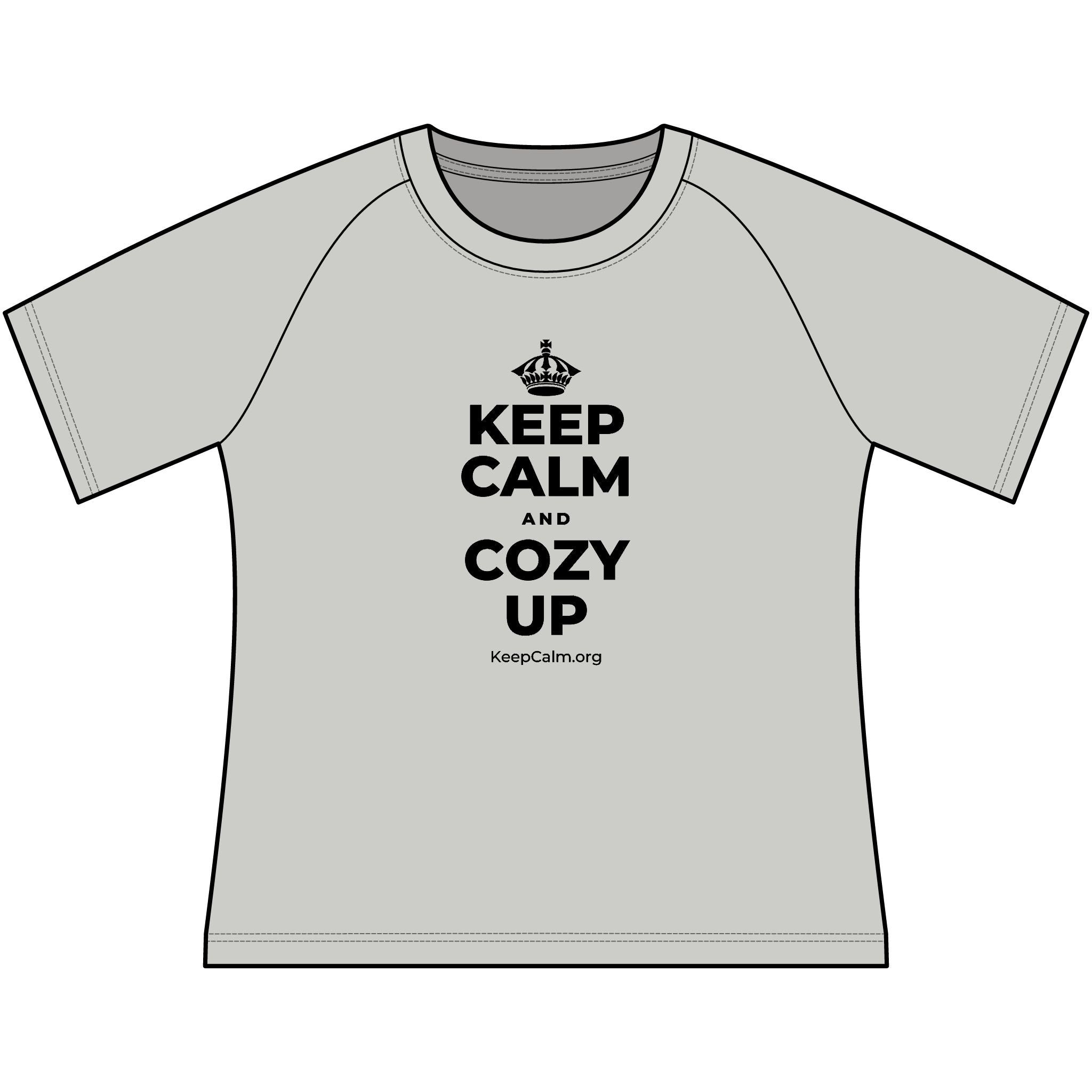 KEEP CALM AND COZY UP Women's Raglan Tee