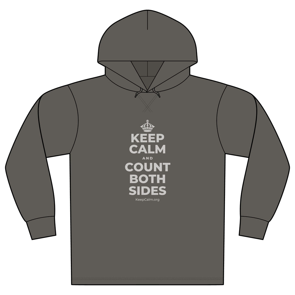 KEEP CALM AND COUNT BOTH SIDES Organic Hoodie Tee