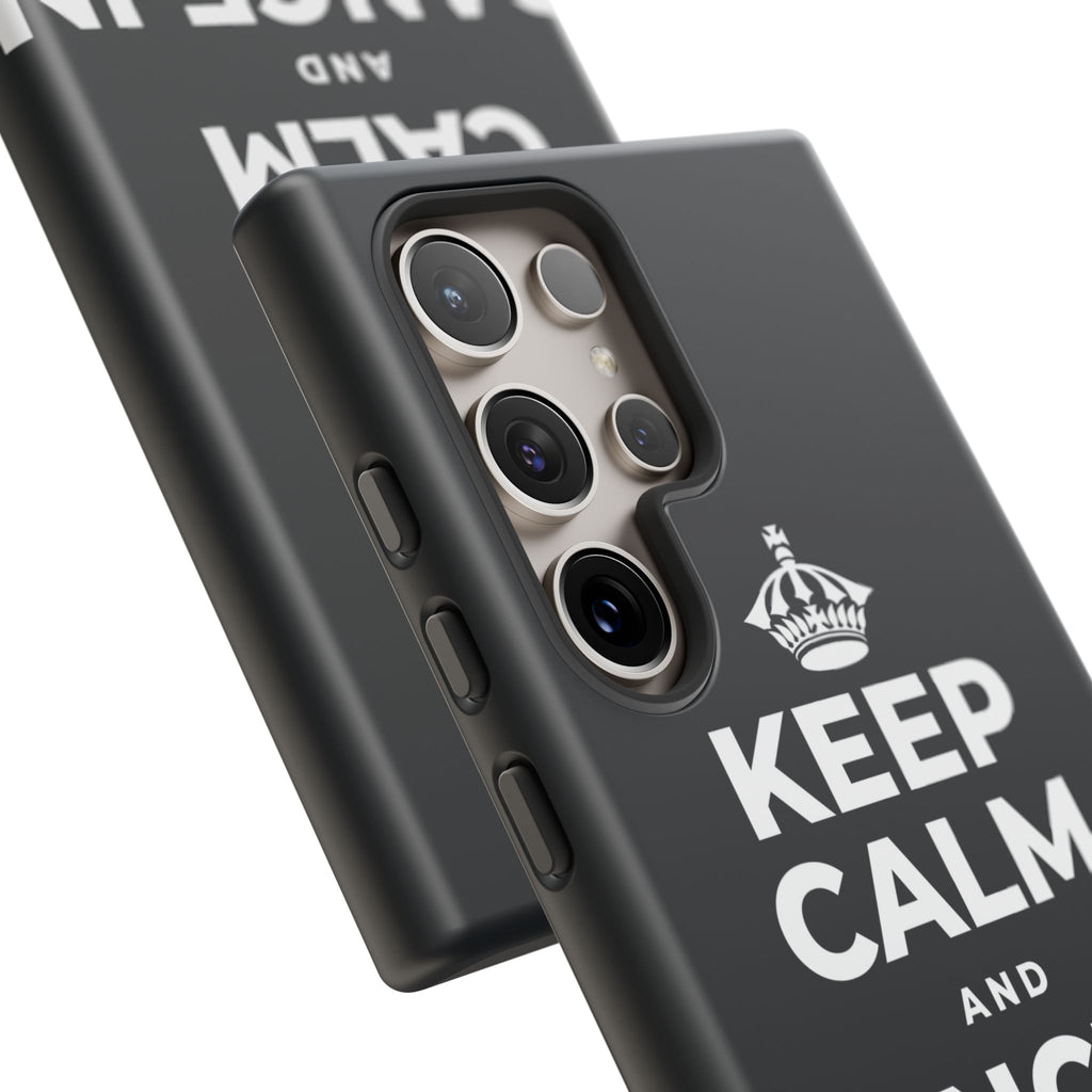KEEP CALM AND DANCE IN THE RAIN Phone Case (Dark)
