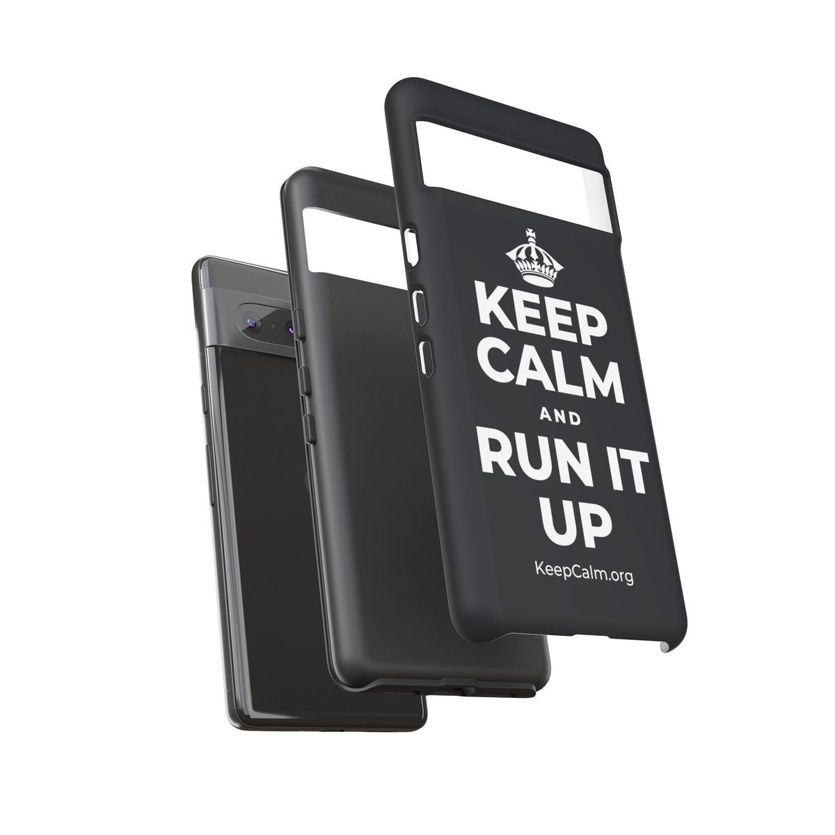 KEEP CALM AND RUN IT UP Phone Case (Dark)