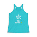 KEEP CALM AND TRY YOUR 🍀 Women's Racerback Tank