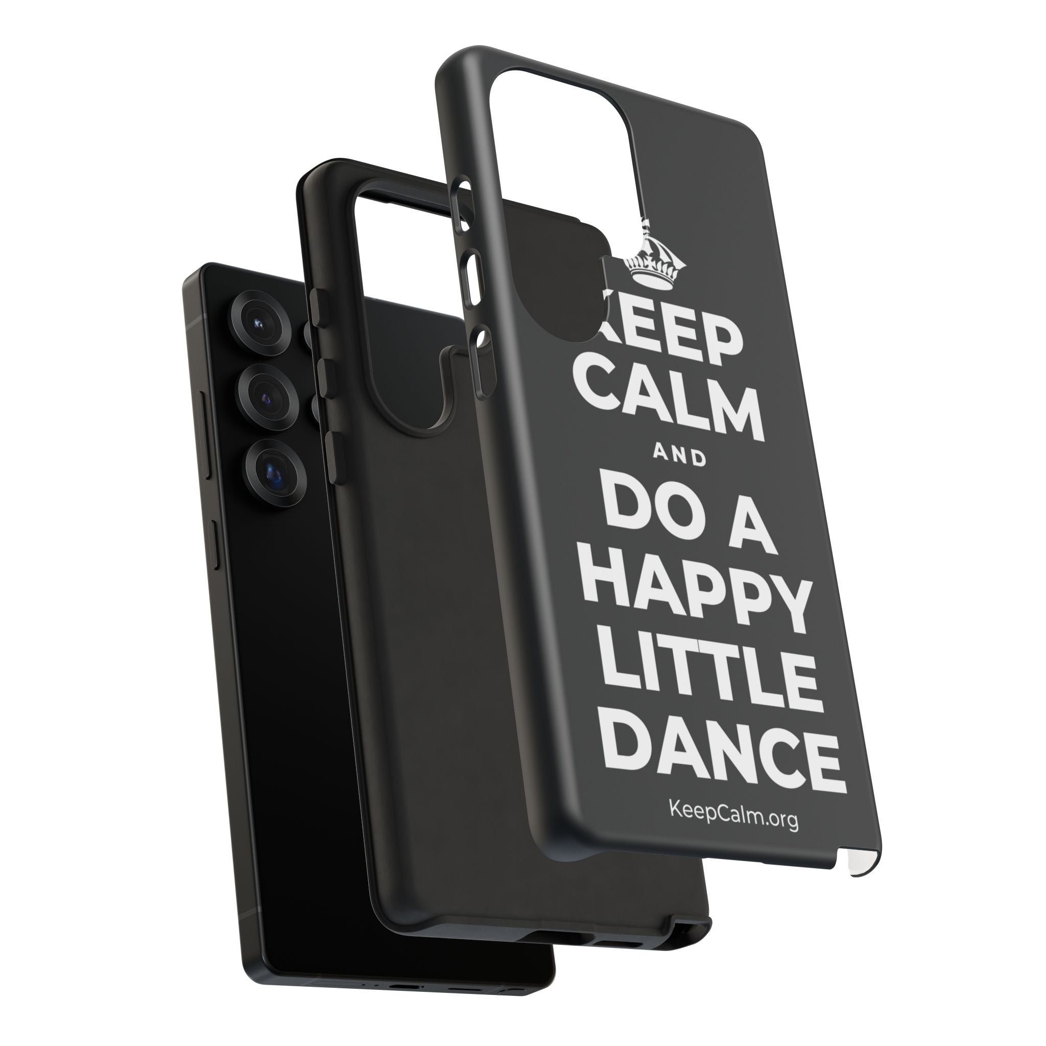 KEEP CALM AND DO A HAPPY LITTLE DANCE Phone Case (Dark)