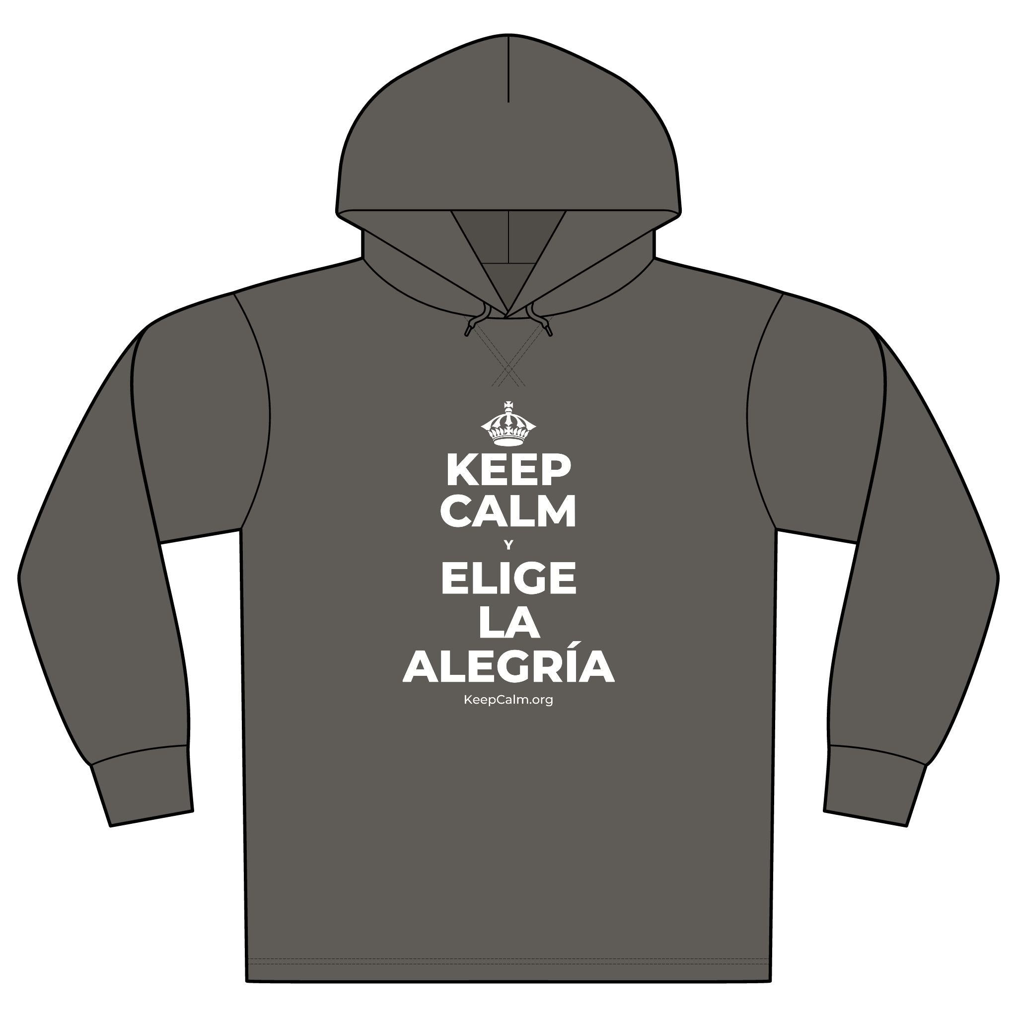 KEEP CALM Y ELIGE LA ALEGRÍA Organic Hoodie Tee