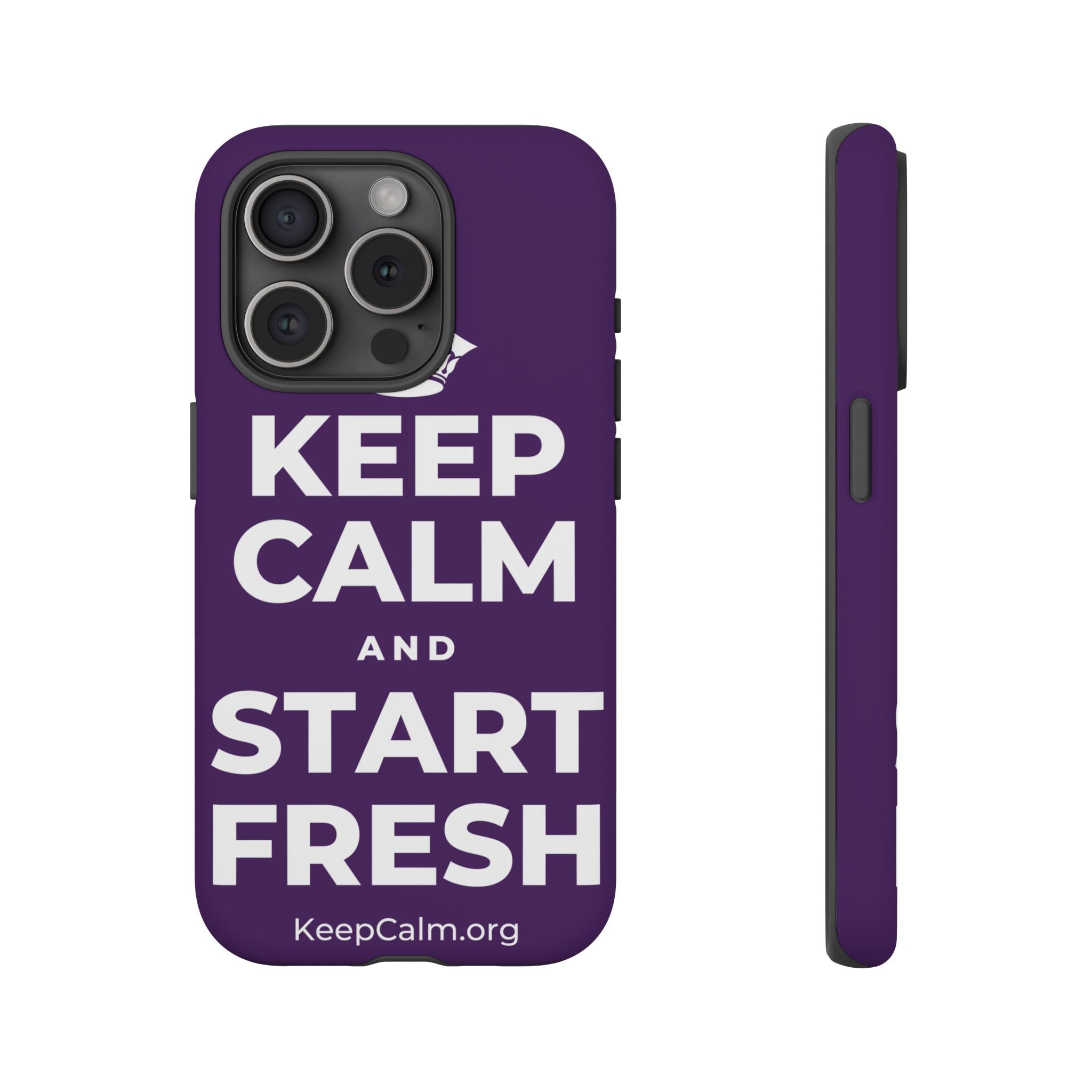 KEEP CALM AND START FRESH Phone Case