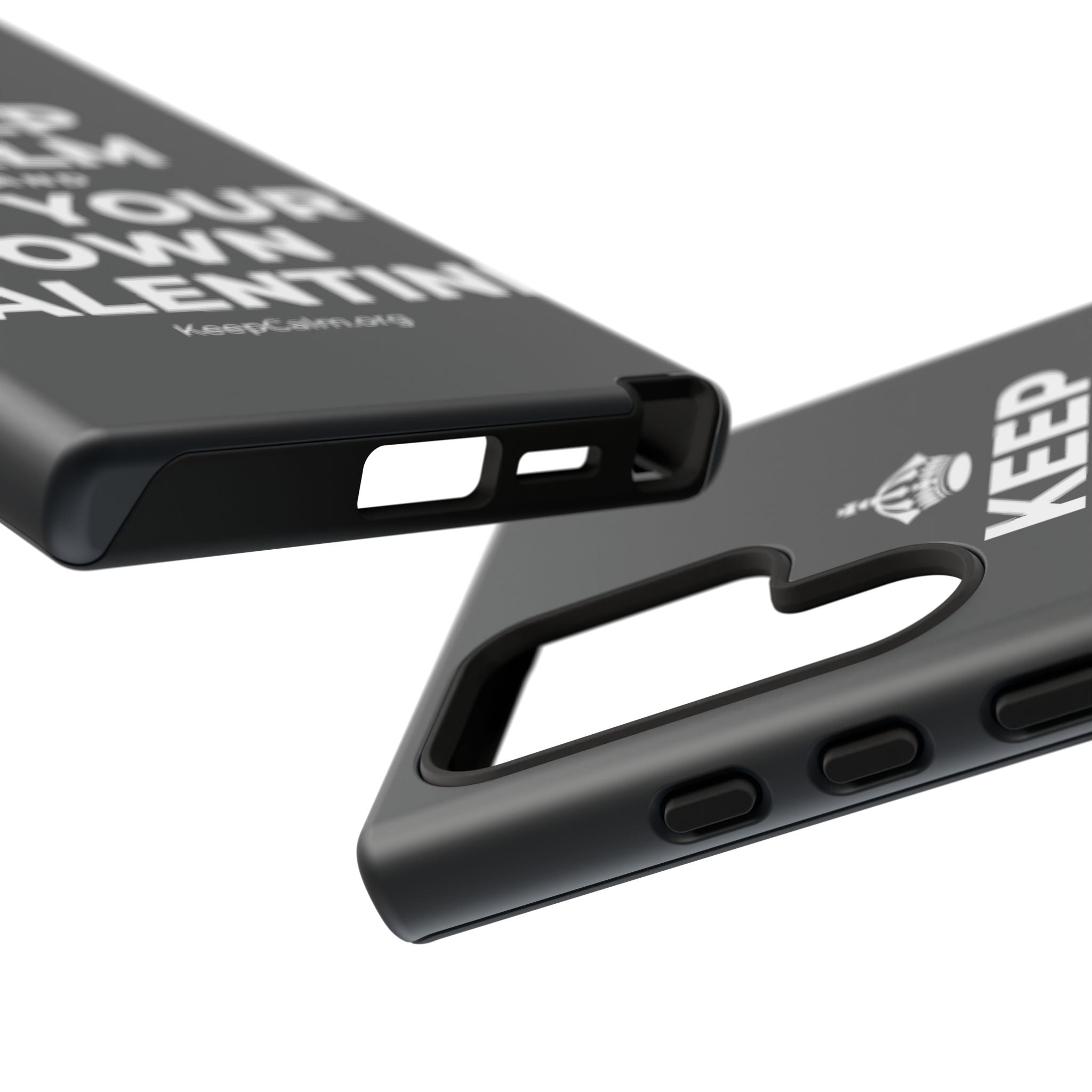 KEEP CALM AND BE YOUR OWN VALENTINE Phone Case (Dark)