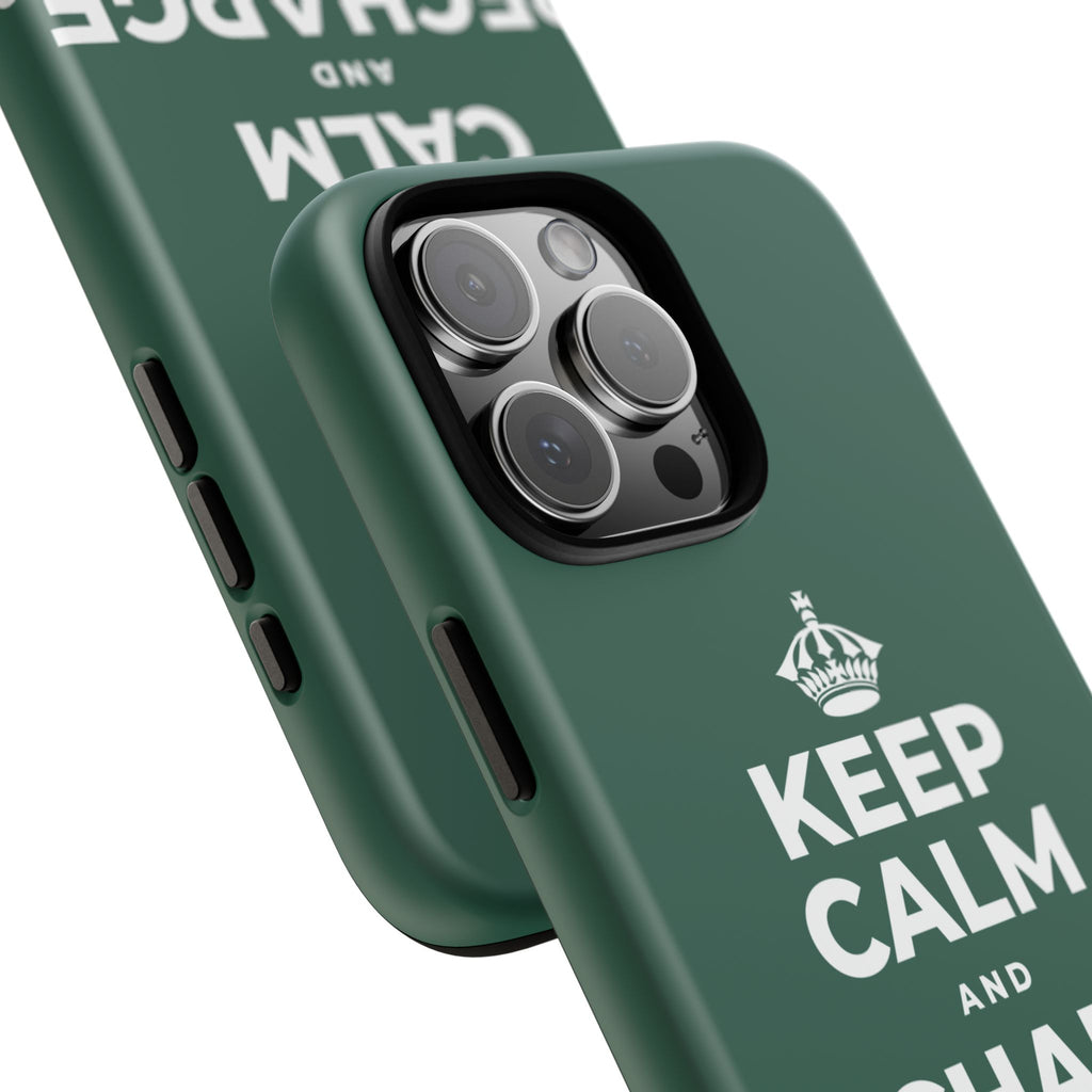 KEEP CALM AND RECHARGE, NO GUILT Phone Case