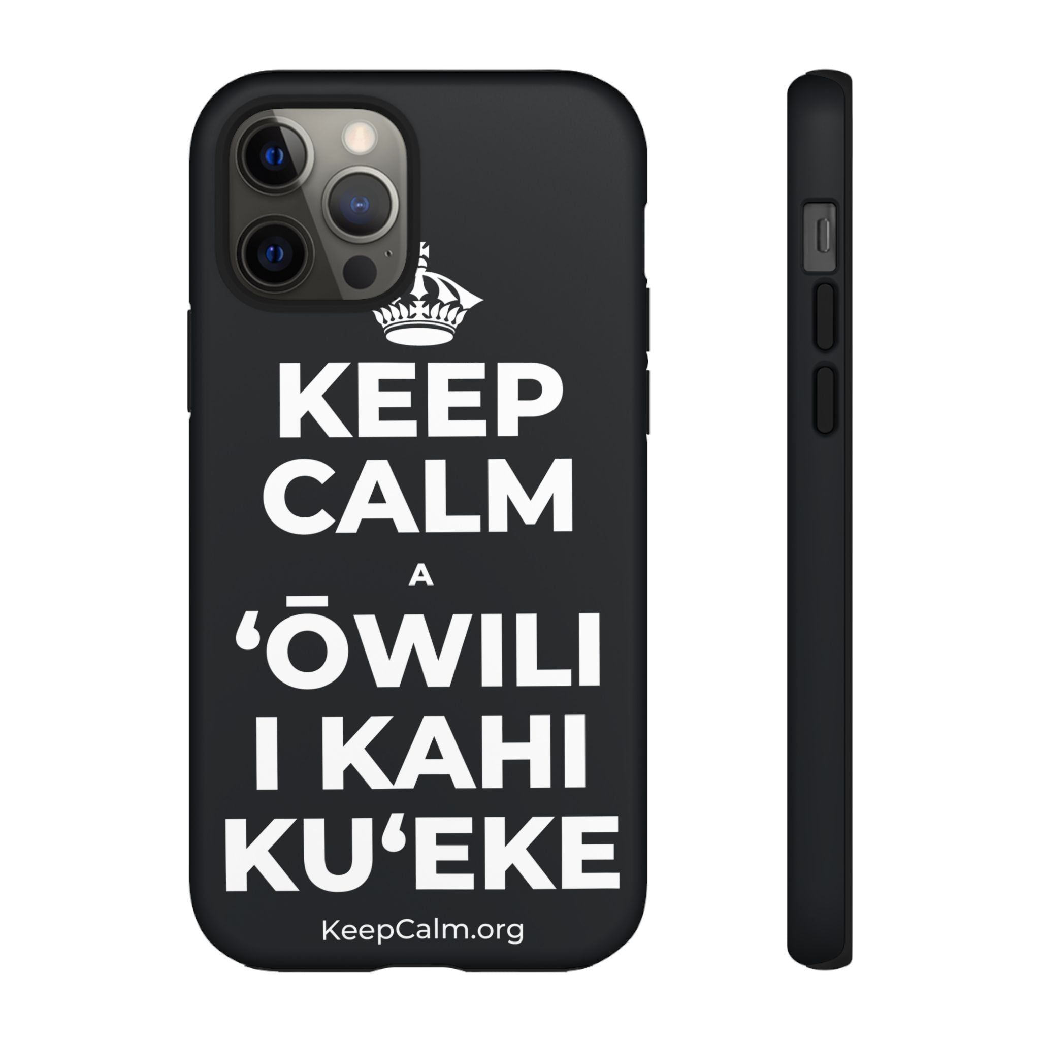 KEEP CALM A ʻŌWILI I KAHI KUʻEKE Phone Case (Dark)