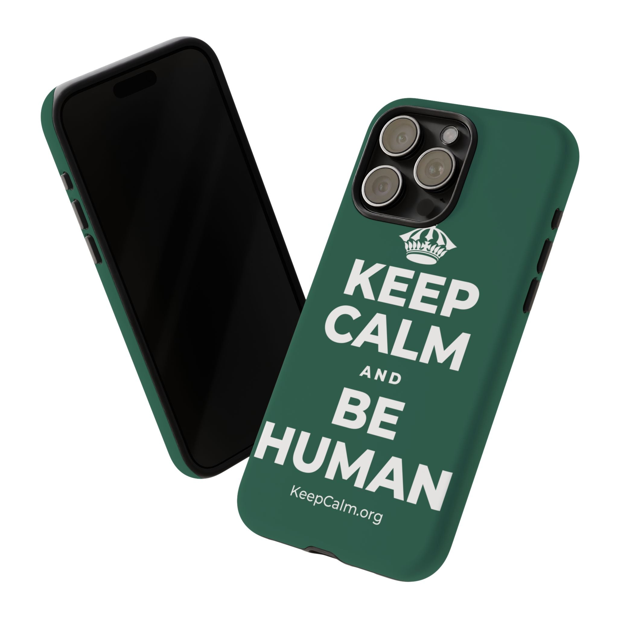 KEEP CALM AND BE HUMAN Phone Case