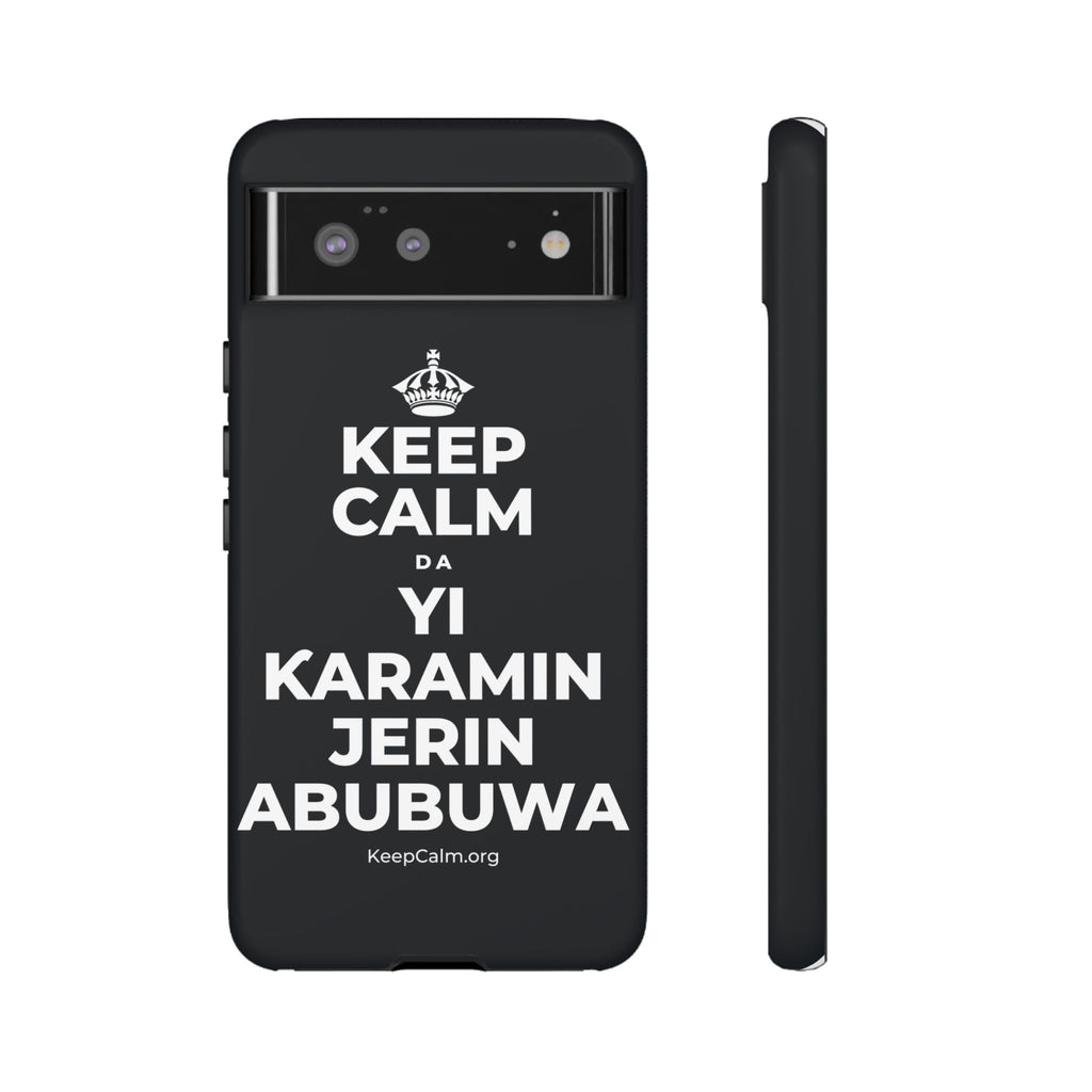KEEP CALM DA YI ƘARAMIN JERIN ABUBUWA Phone Case (Dark)