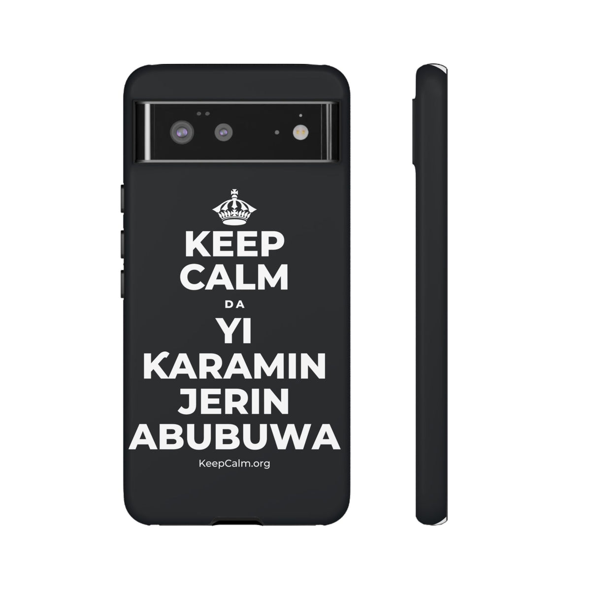 KEEP CALM DA YI ƘARAMIN JERIN ABUBUWA Phone Case (Dark)