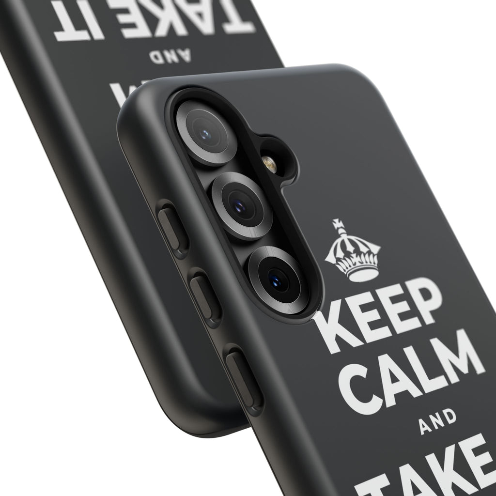 KEEP CALM AND TAKE IT ONE DAY AT A TIME Phone Case (Dark)