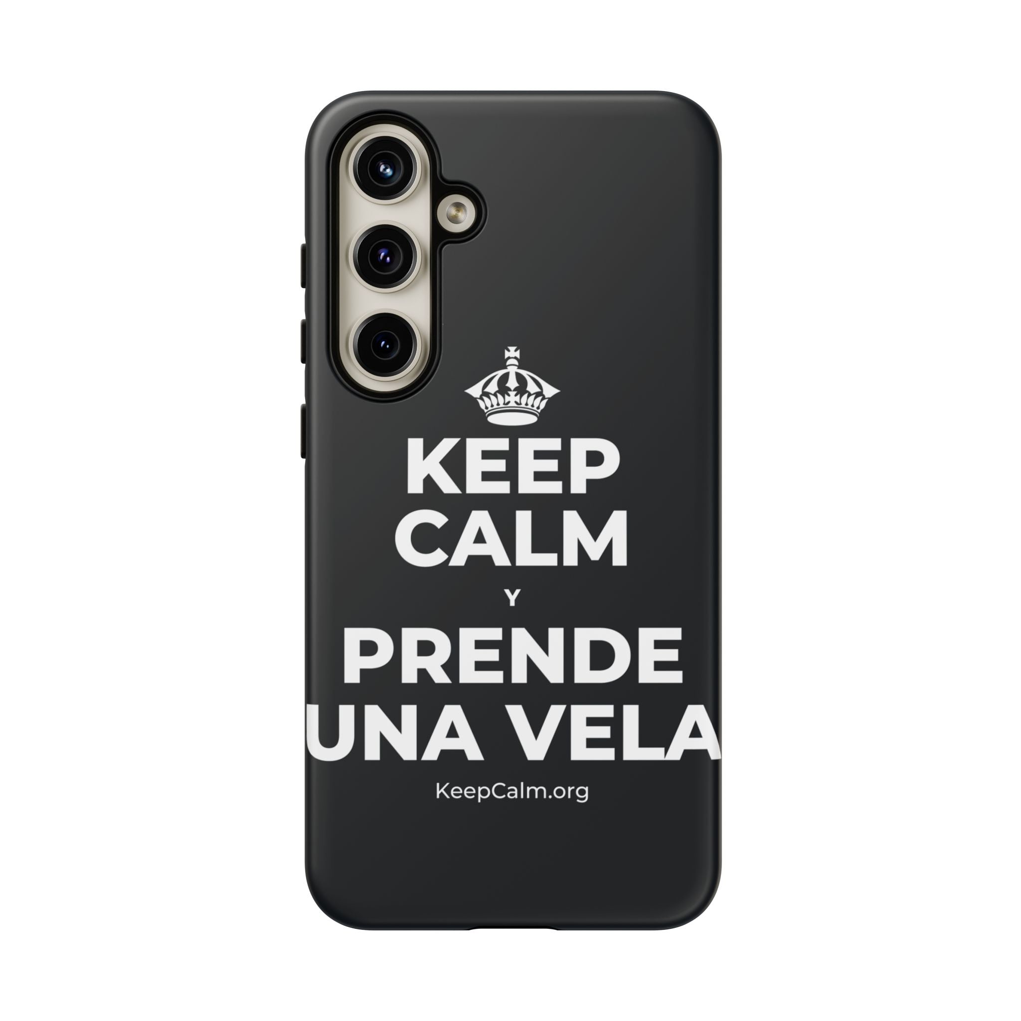 KEEP CALM Y PRENDE UNA VELA Phone Case (Dark)