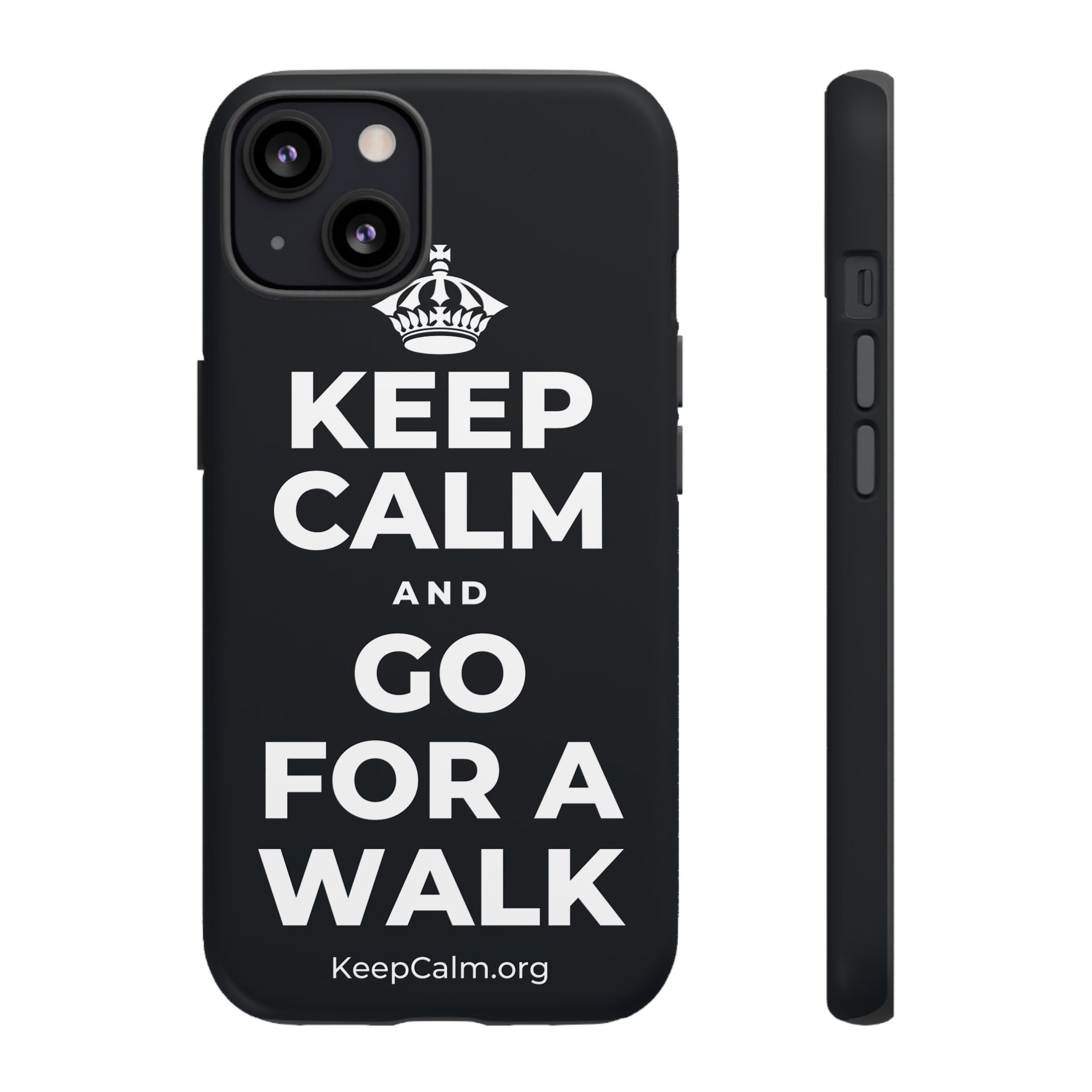 KEEP CALM AND GO FOR A WALK Phone Case (Dark)
