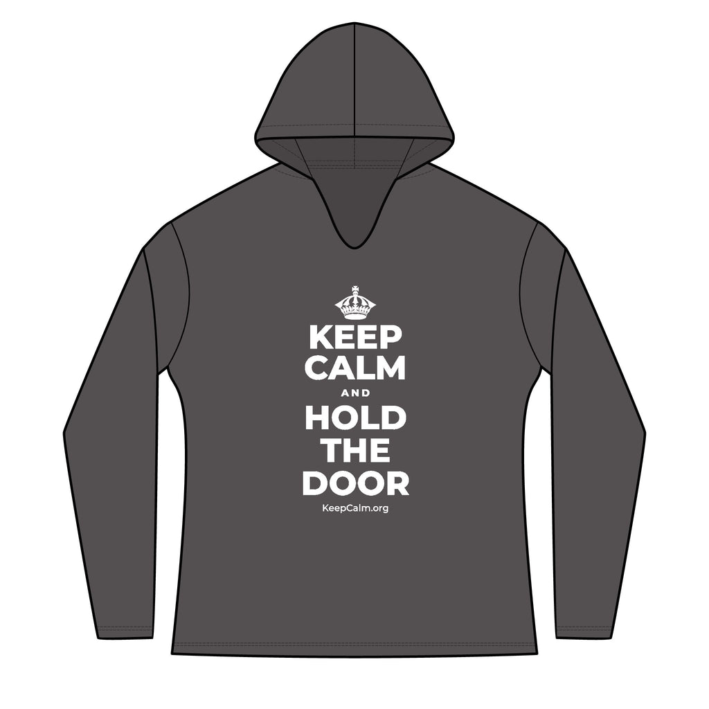KEEP CALM AND HOLD THE DOOR Women's Long Sleeve Hoodie