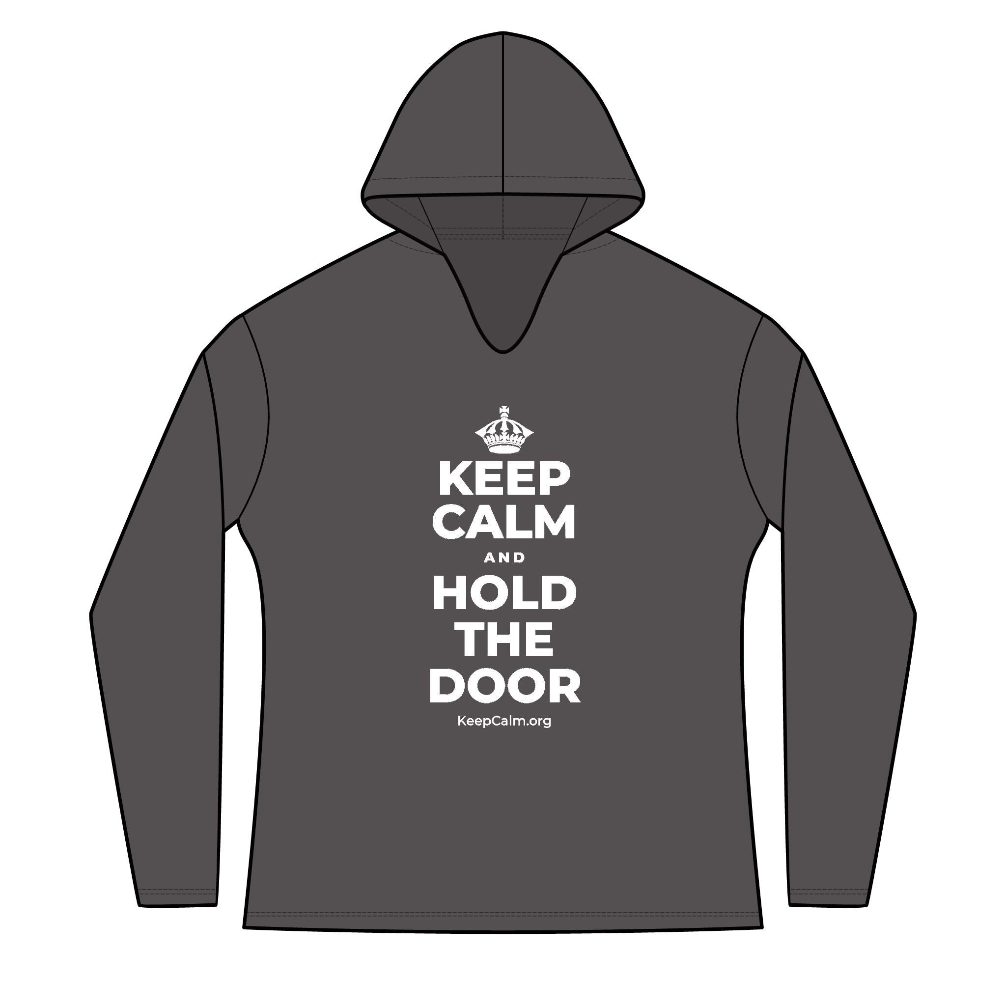 KEEP CALM AND HOLD THE DOOR Women's Long Sleeve Hoodie