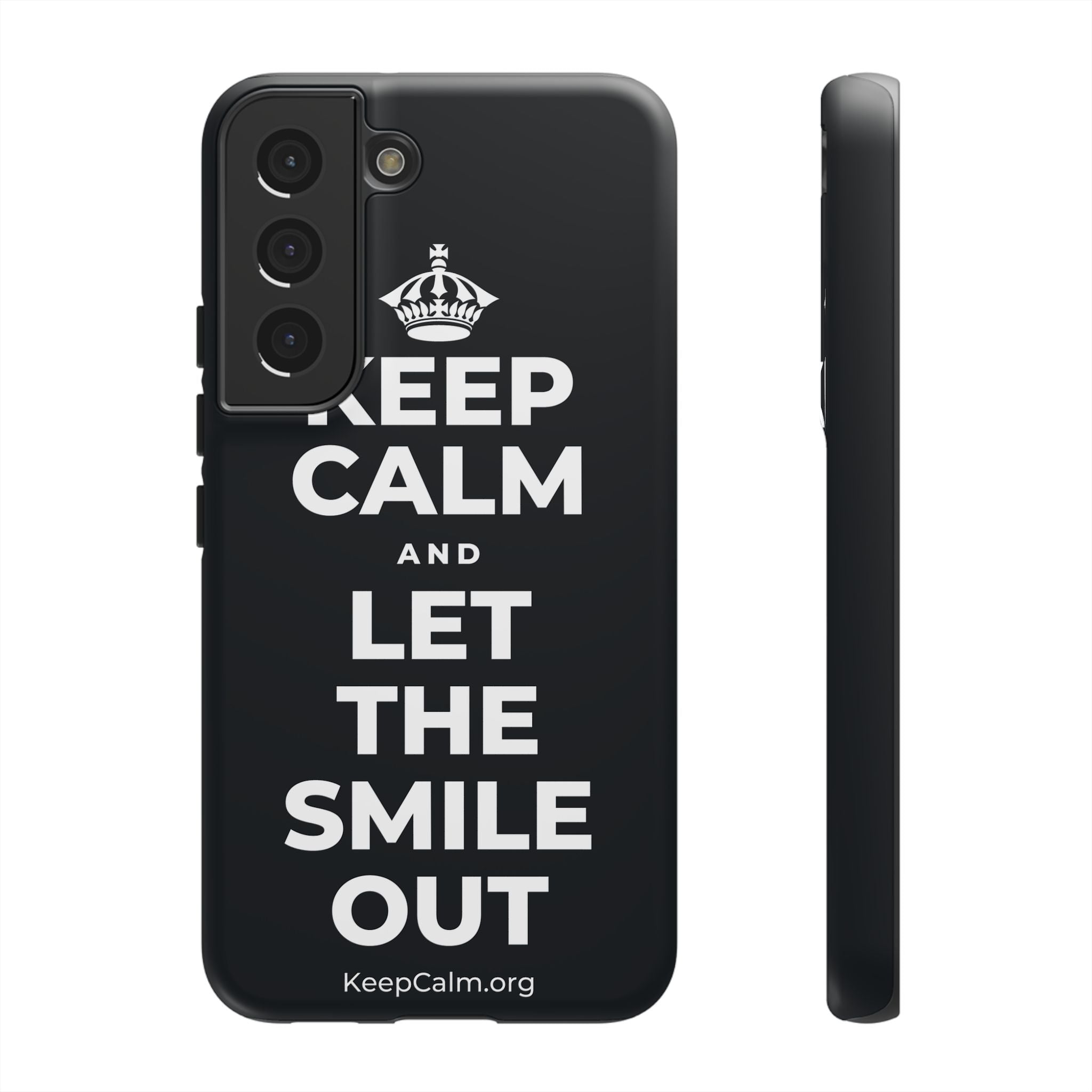 KEEP CALM AND LET THE SMILE OUT Phone Case (Dark)
