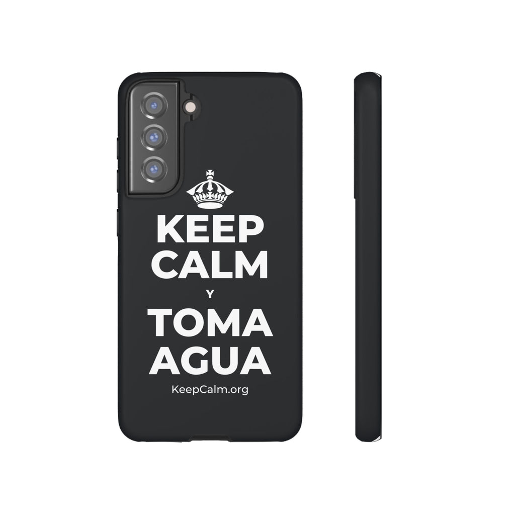 KEEP CALM Y TOMA AGUA Phone Case (Dark)