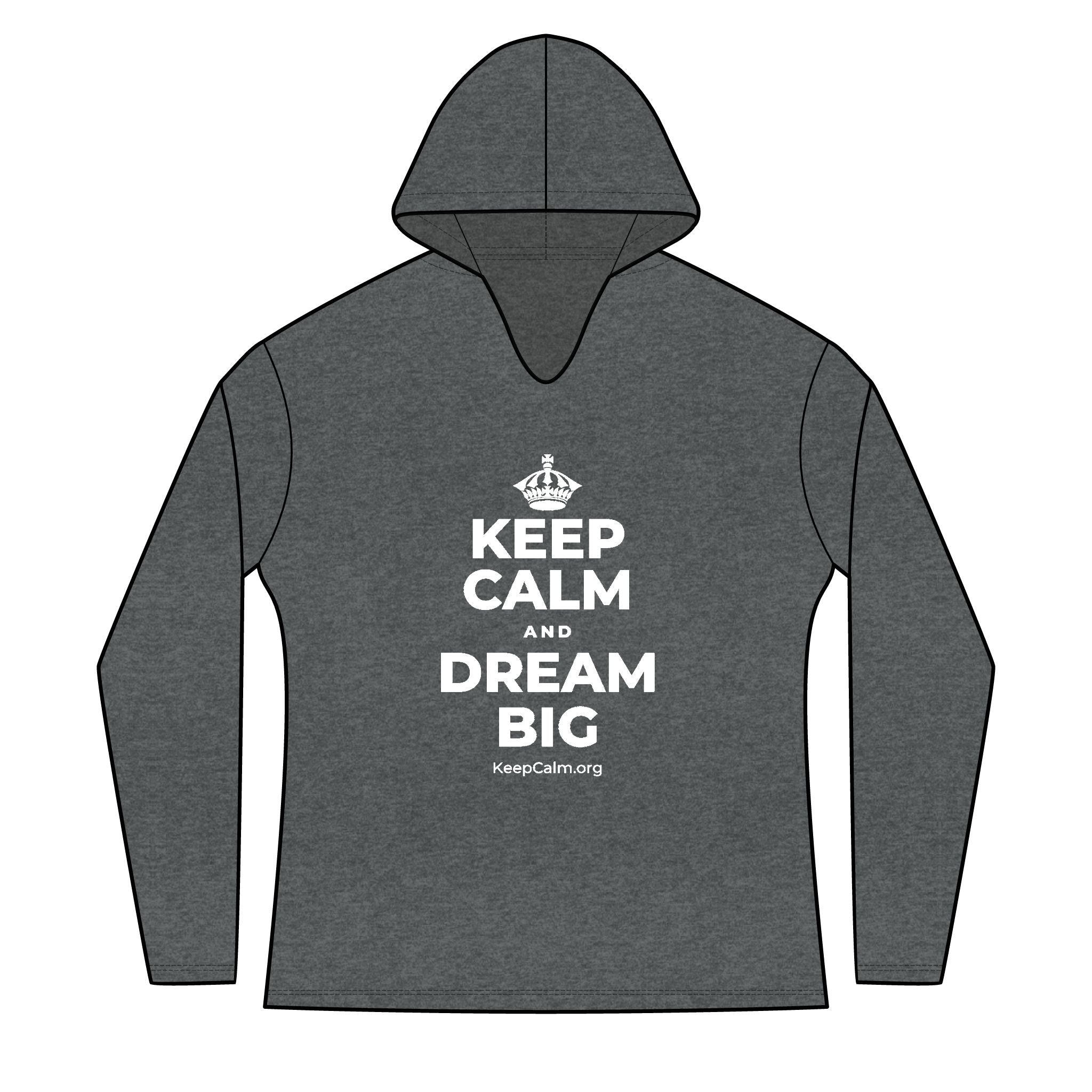 KEEP CALM AND DREAM BIG Women's Long Sleeve Hoodie