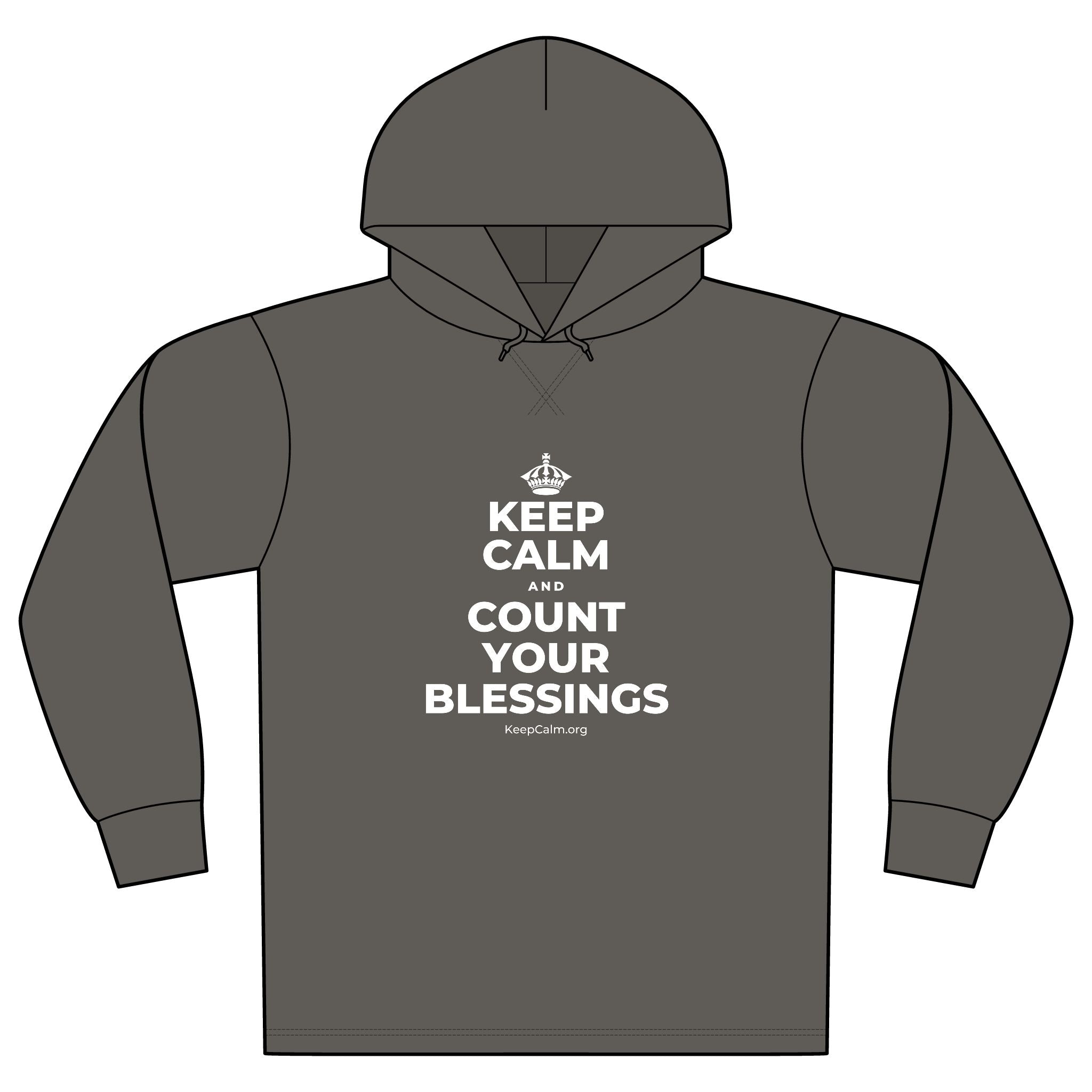 KEEP CALM AND COUNT YOUR BLESSINGS Organic Hoodie Tee