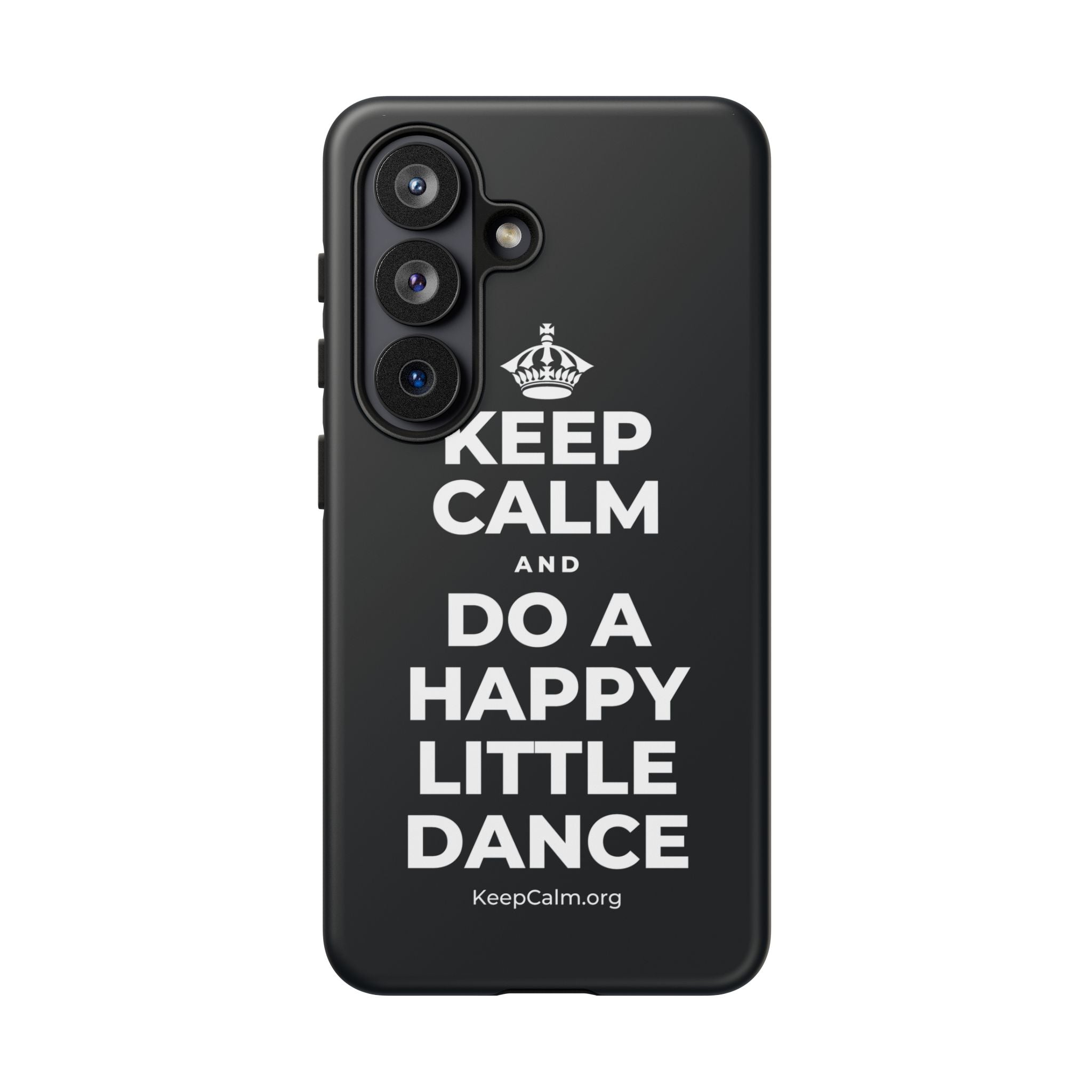 KEEP CALM AND DO A HAPPY LITTLE DANCE Phone Case (Dark)