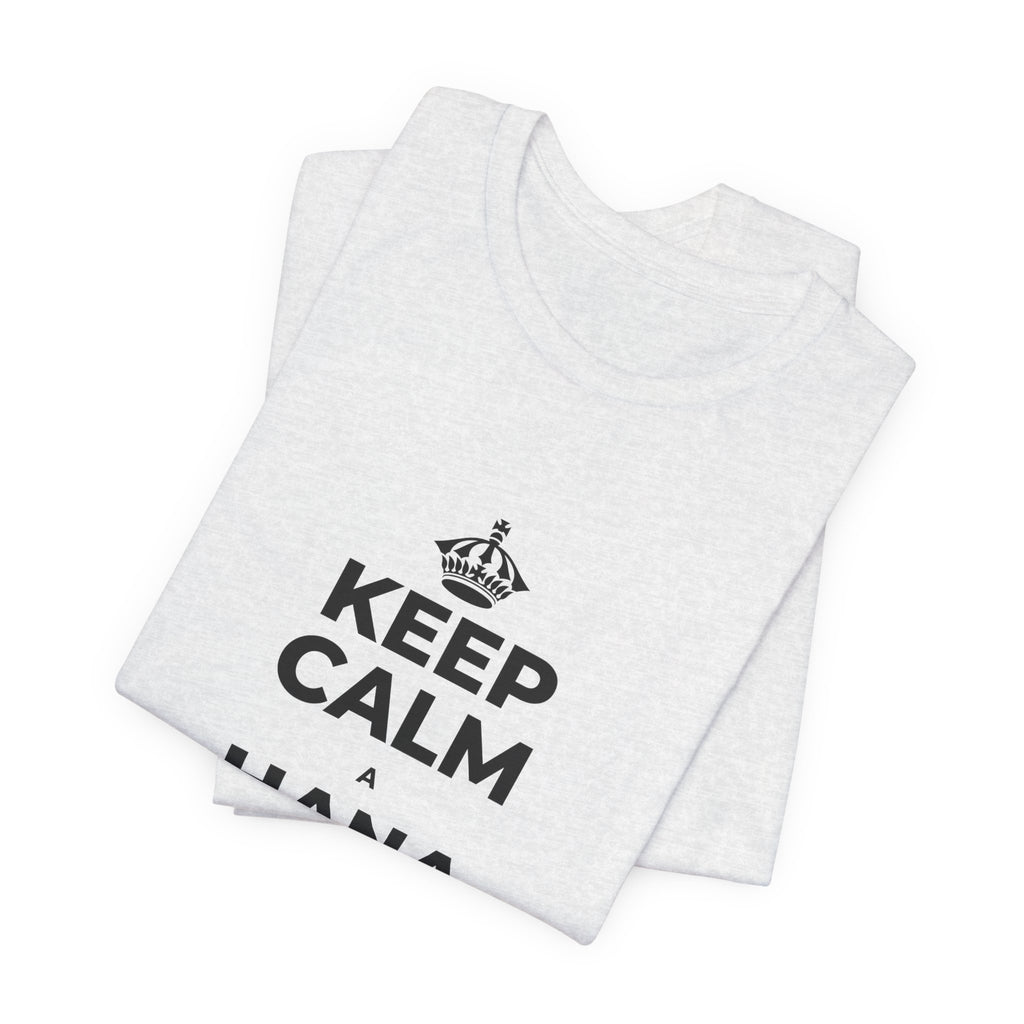 KEEP CALM A HANA MANAWA E PĀʻANI AI T-Shirt (Soft Cream–Heather Mauve)