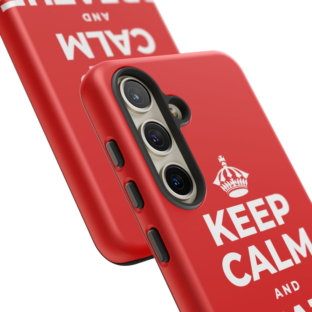 KEEP CALM AND BREATHE SLOWLY Phone Case