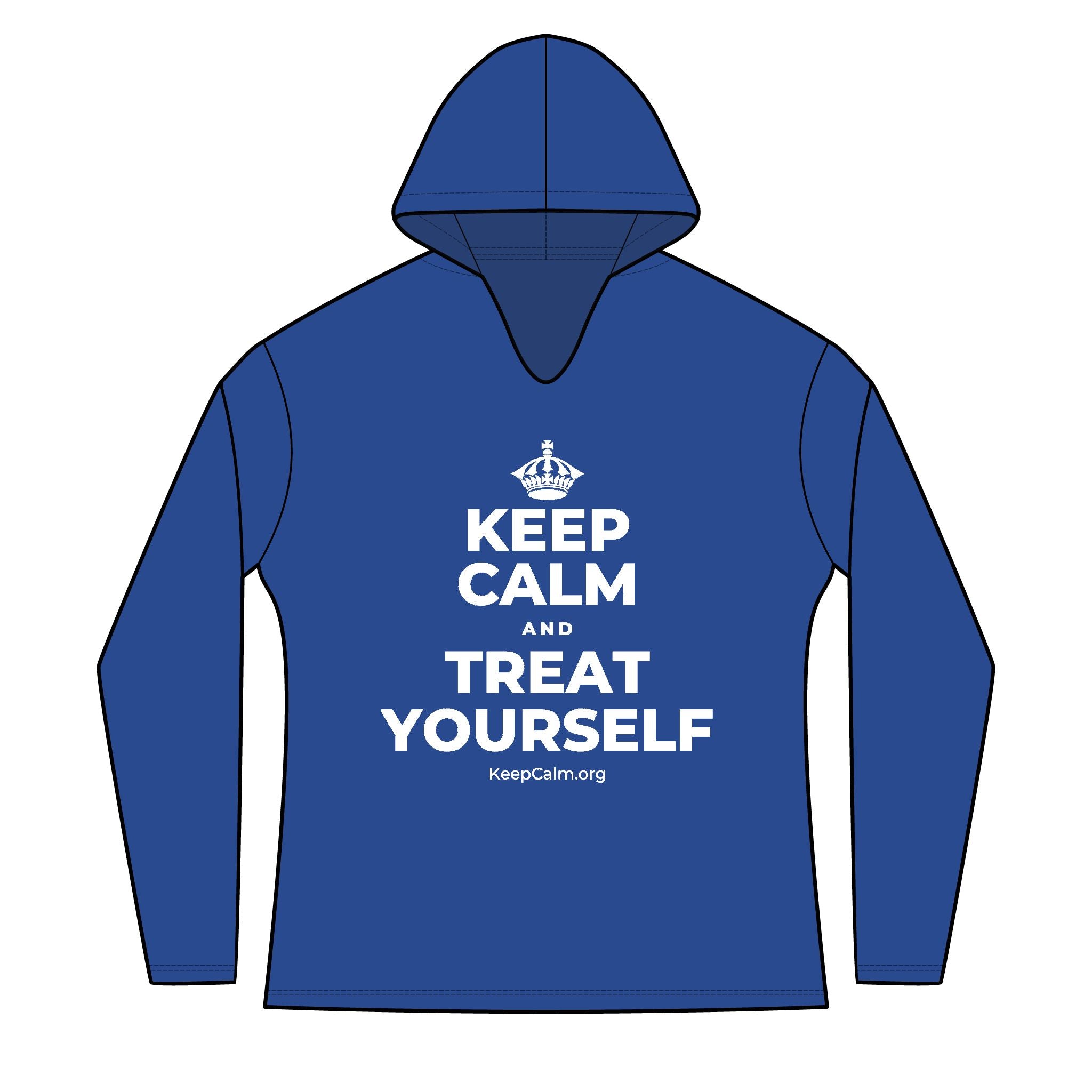 KEEP CALM AND TREAT YOURSELF Women's Long Sleeve Hoodie