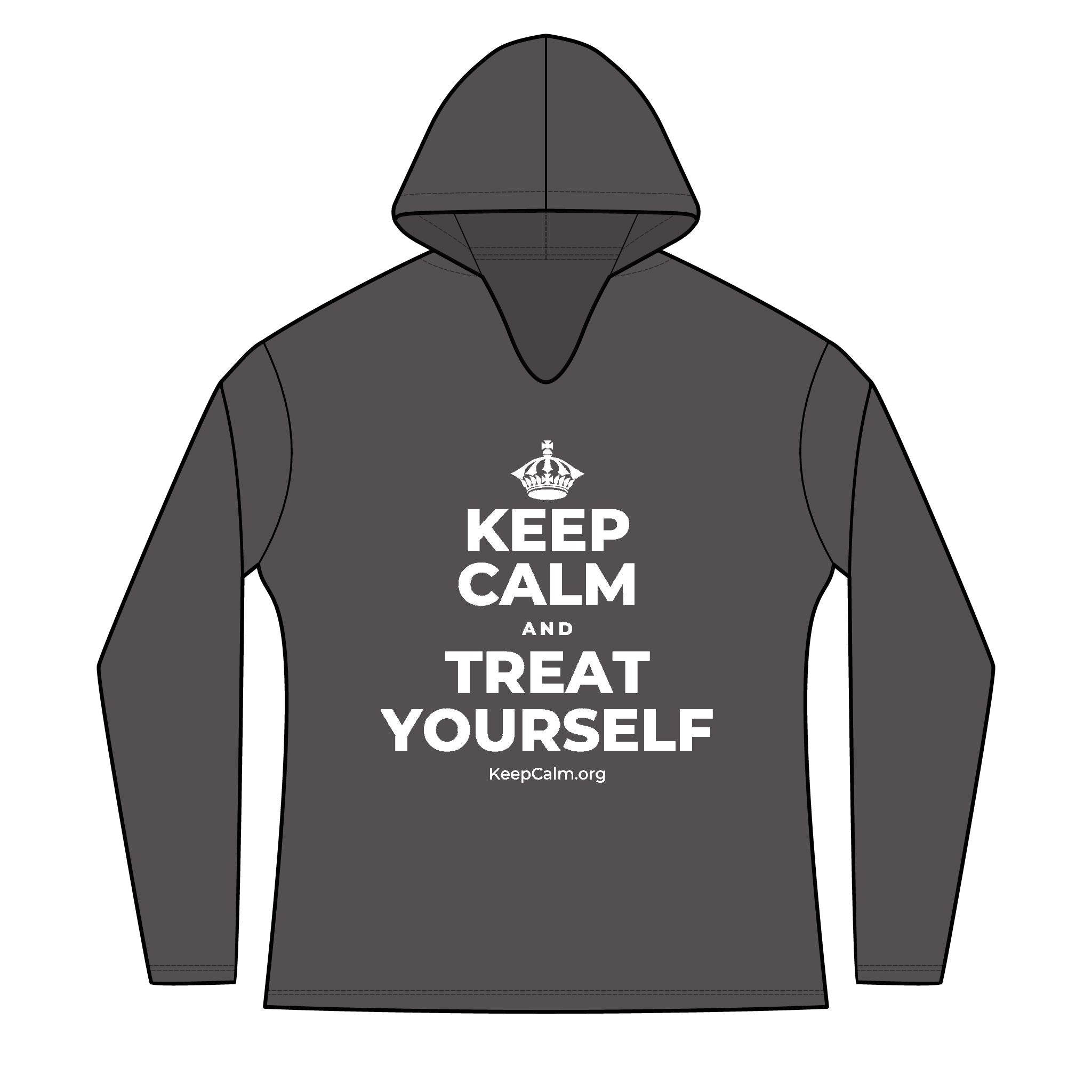 KEEP CALM AND TREAT YOURSELF Women's Long Sleeve Hoodie