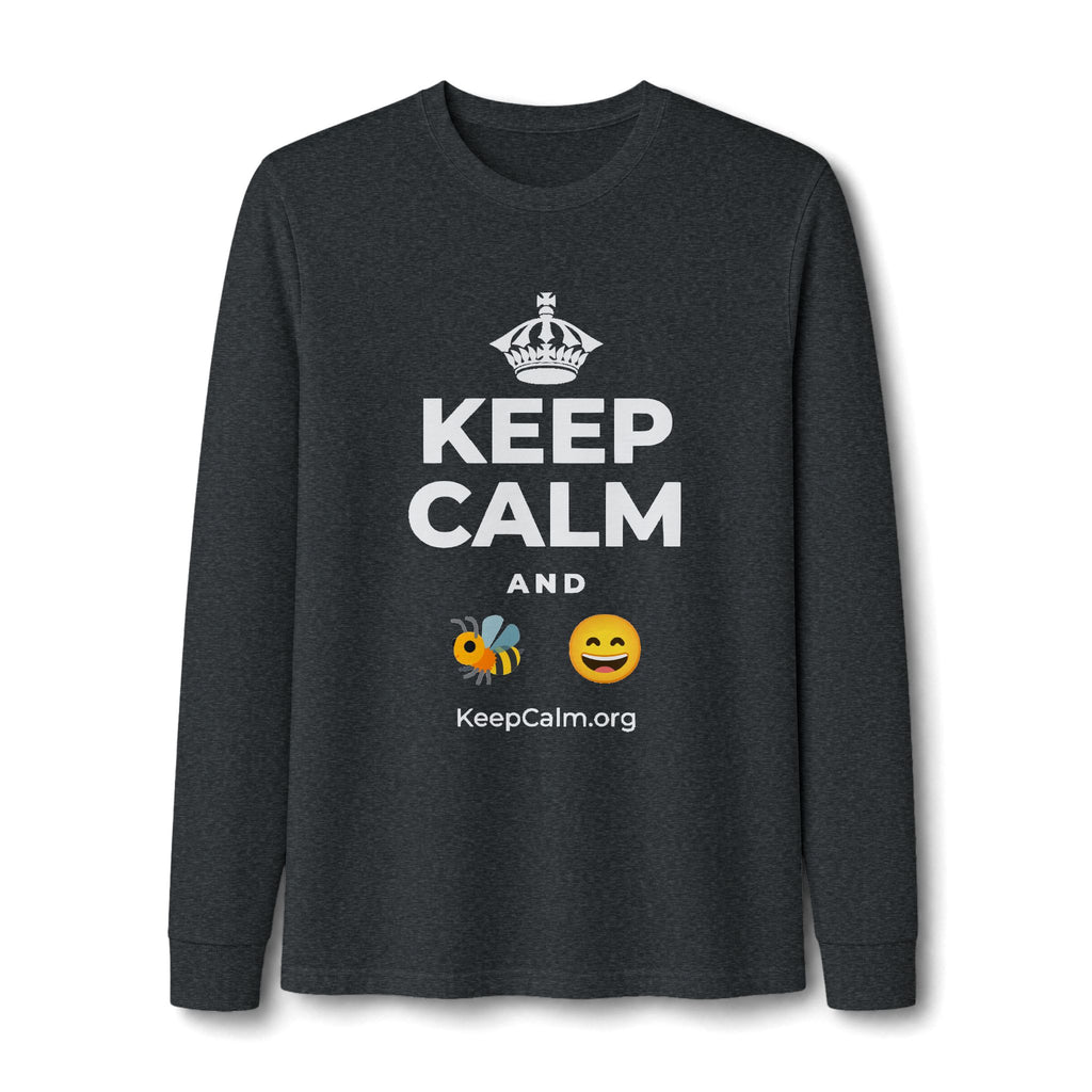 KEEP CALM AND 🐝 😄 Long Sleeve Tee