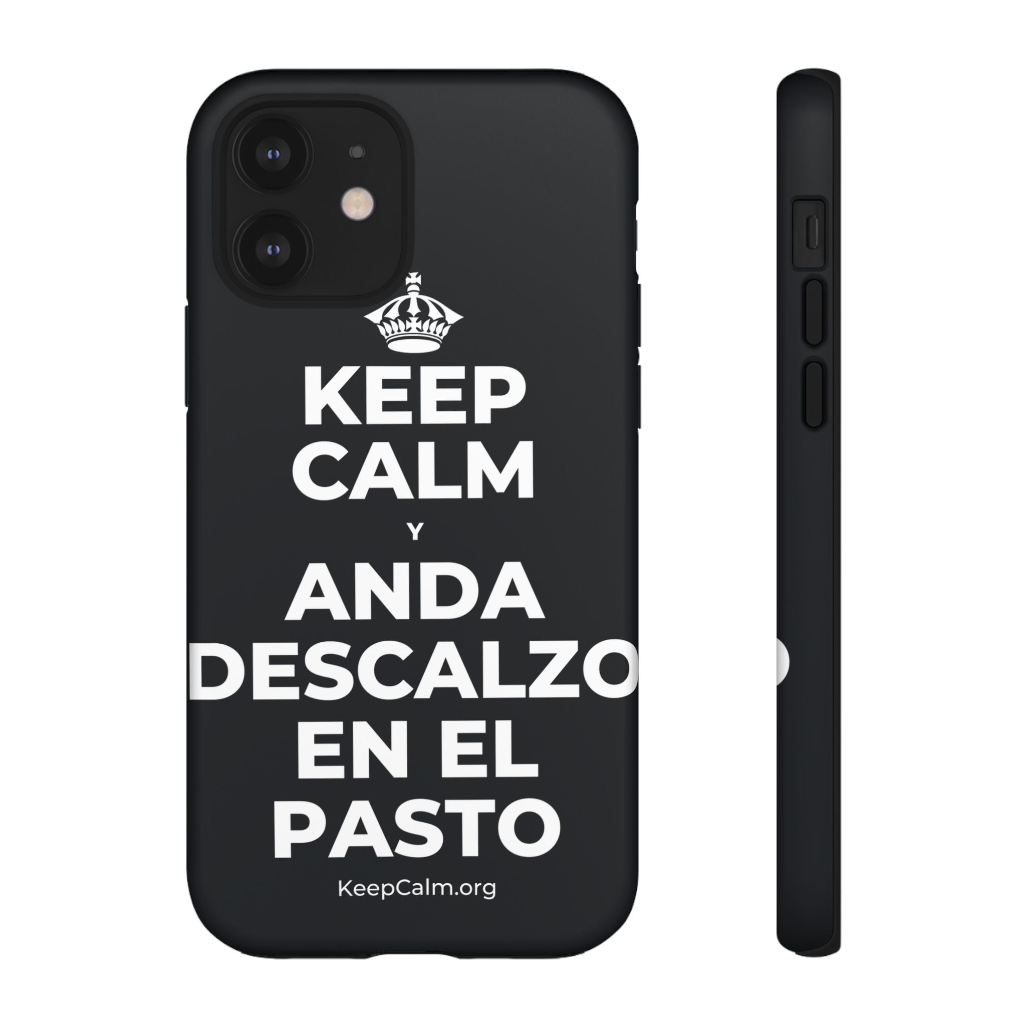 KEEP CALM Y ANDA DESCALZO EN EL PASTO Phone Case (Dark)