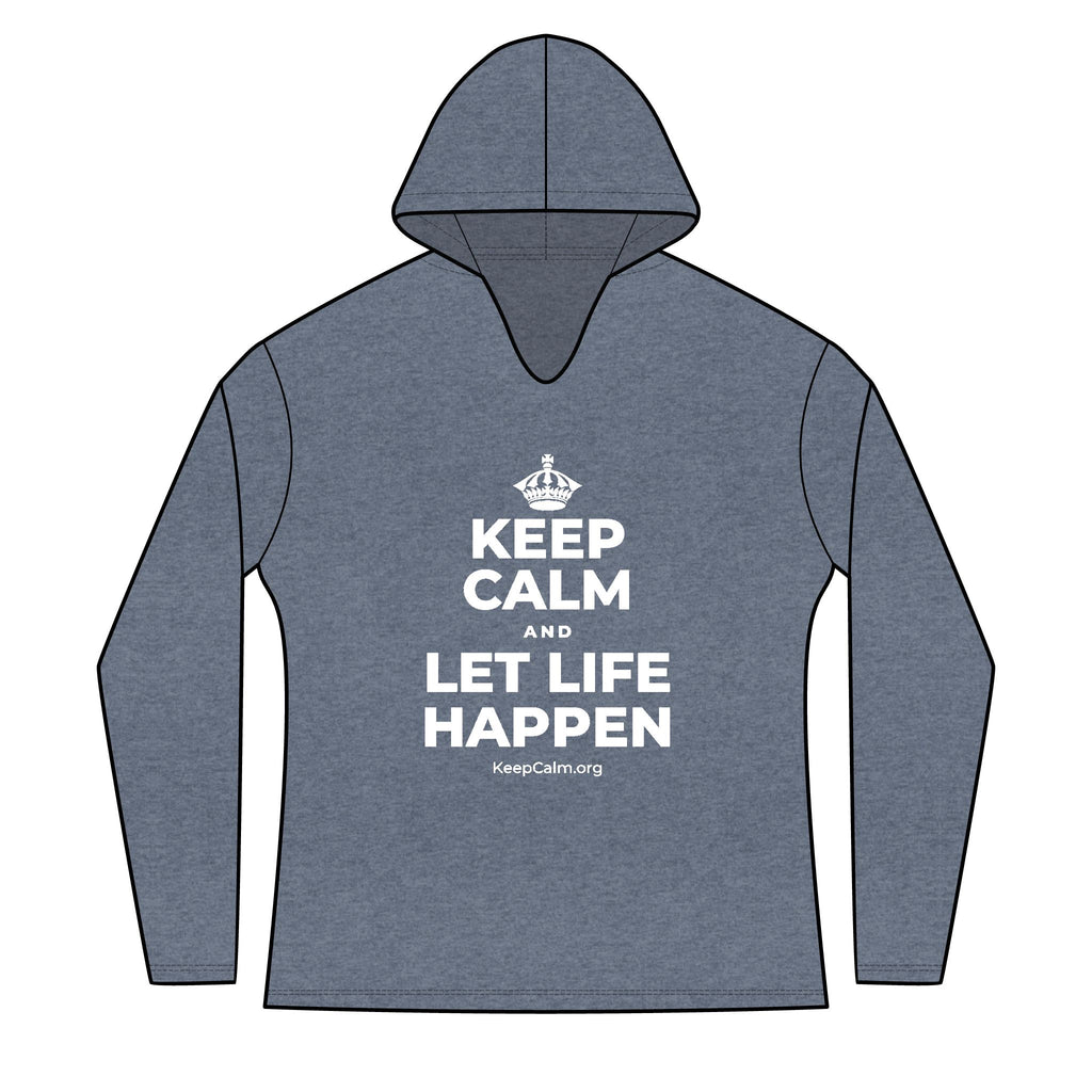 KEEP CALM AND LET LIFE HAPPEN Women's Long Sleeve Hoodie