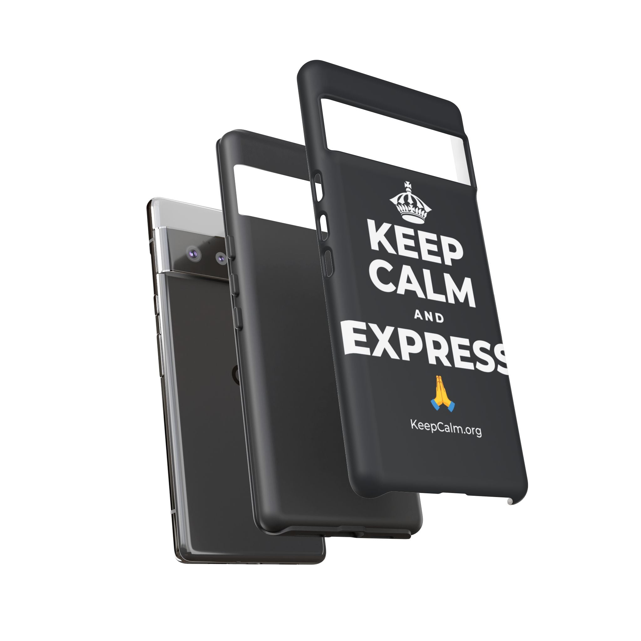KEEP CALM AND EXPRESS 🙏 Phone Case (Dark)