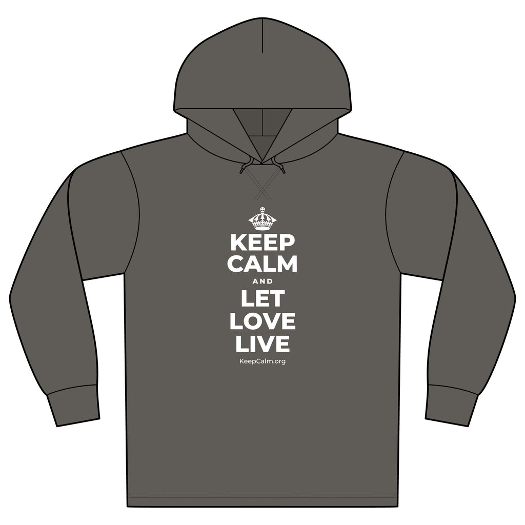 KEEP CALM AND LET LOVE LIVE Organic Hoodie Tee