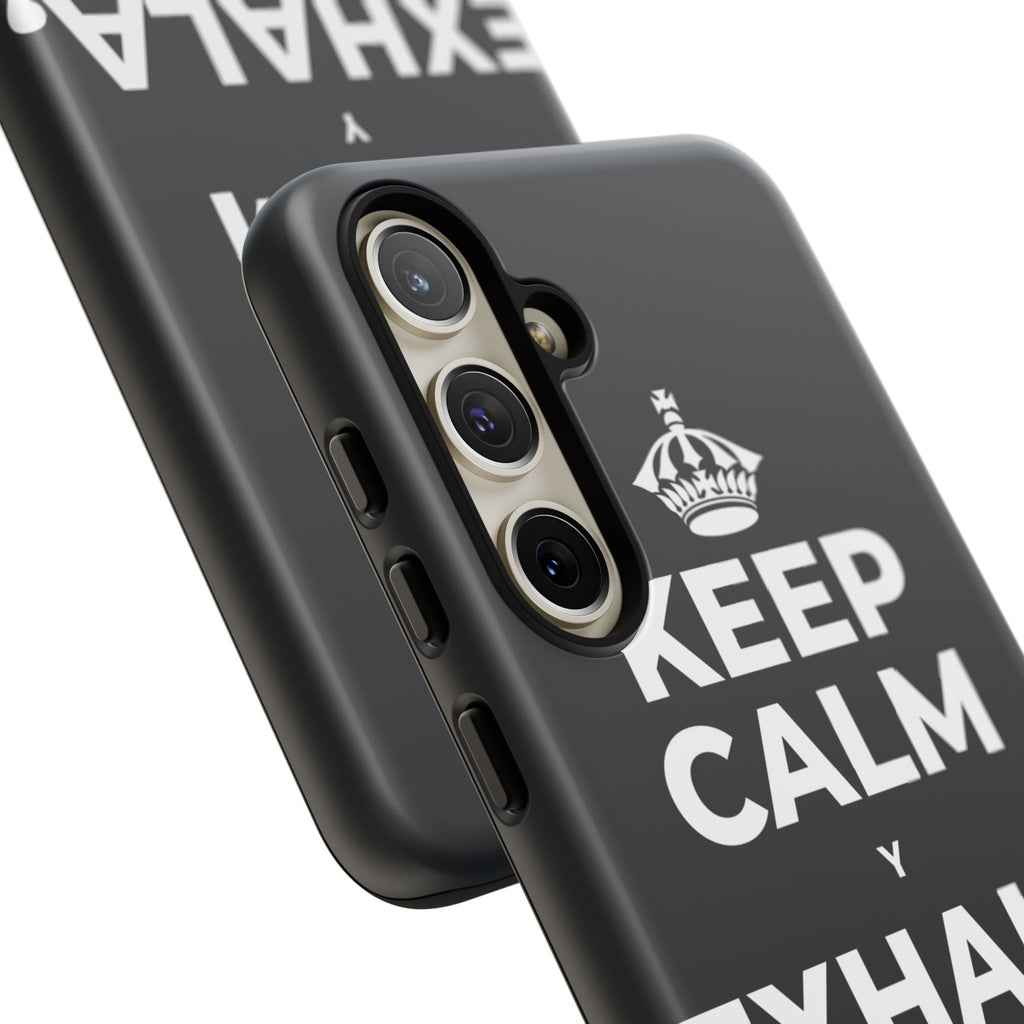 KEEP CALM Y EXHALA, ES VIERNES Phone Case (Dark)