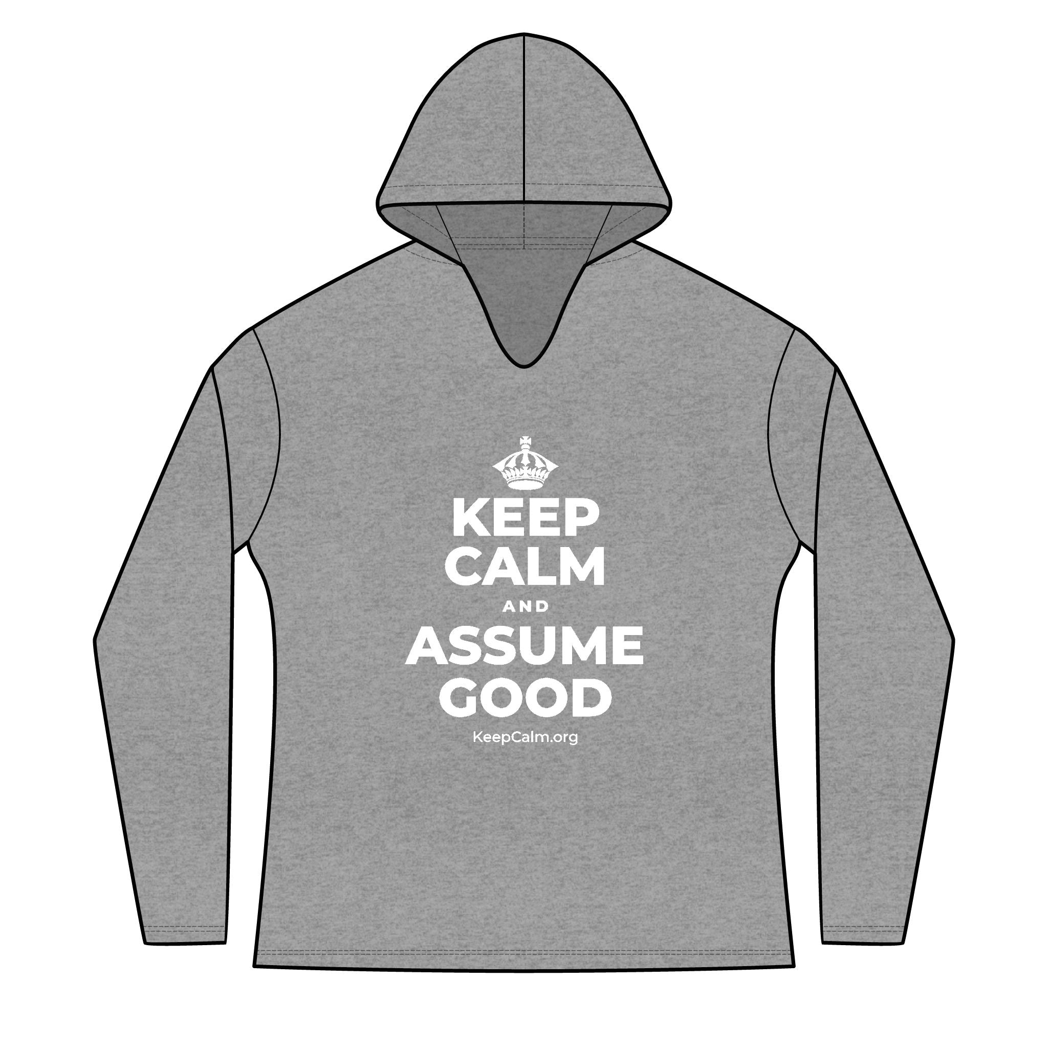 KEEP CALM AND ASSUME GOOD Women's Long Sleeve Hoodie