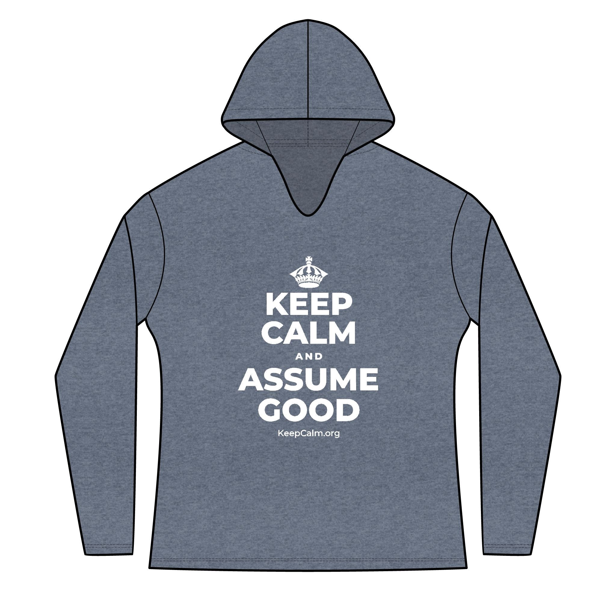 KEEP CALM AND ASSUME GOOD Women's Long Sleeve Hoodie